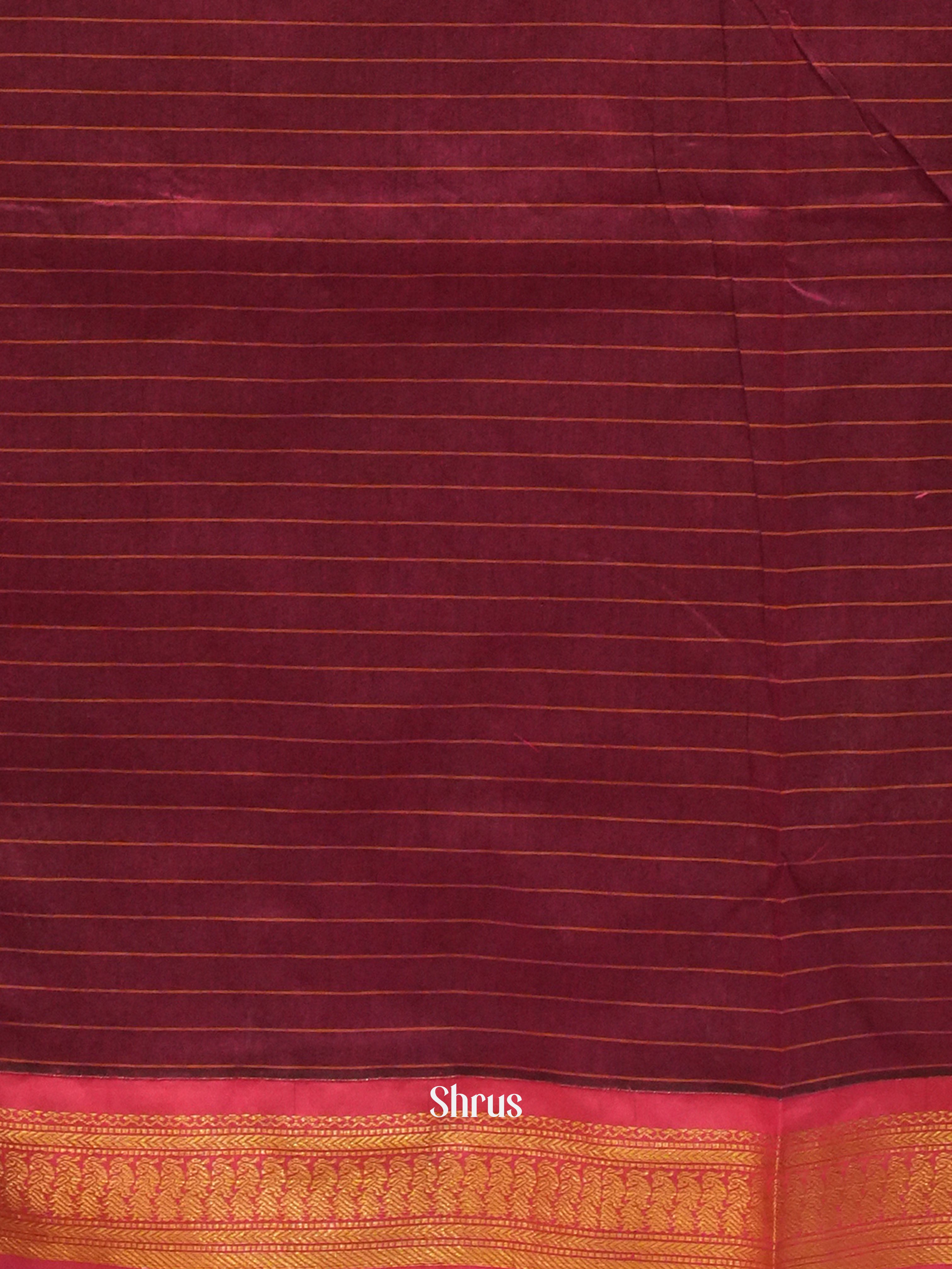 Green & Maroon - Kalyani Cotton Saree - Shop on ShrusEternity.com