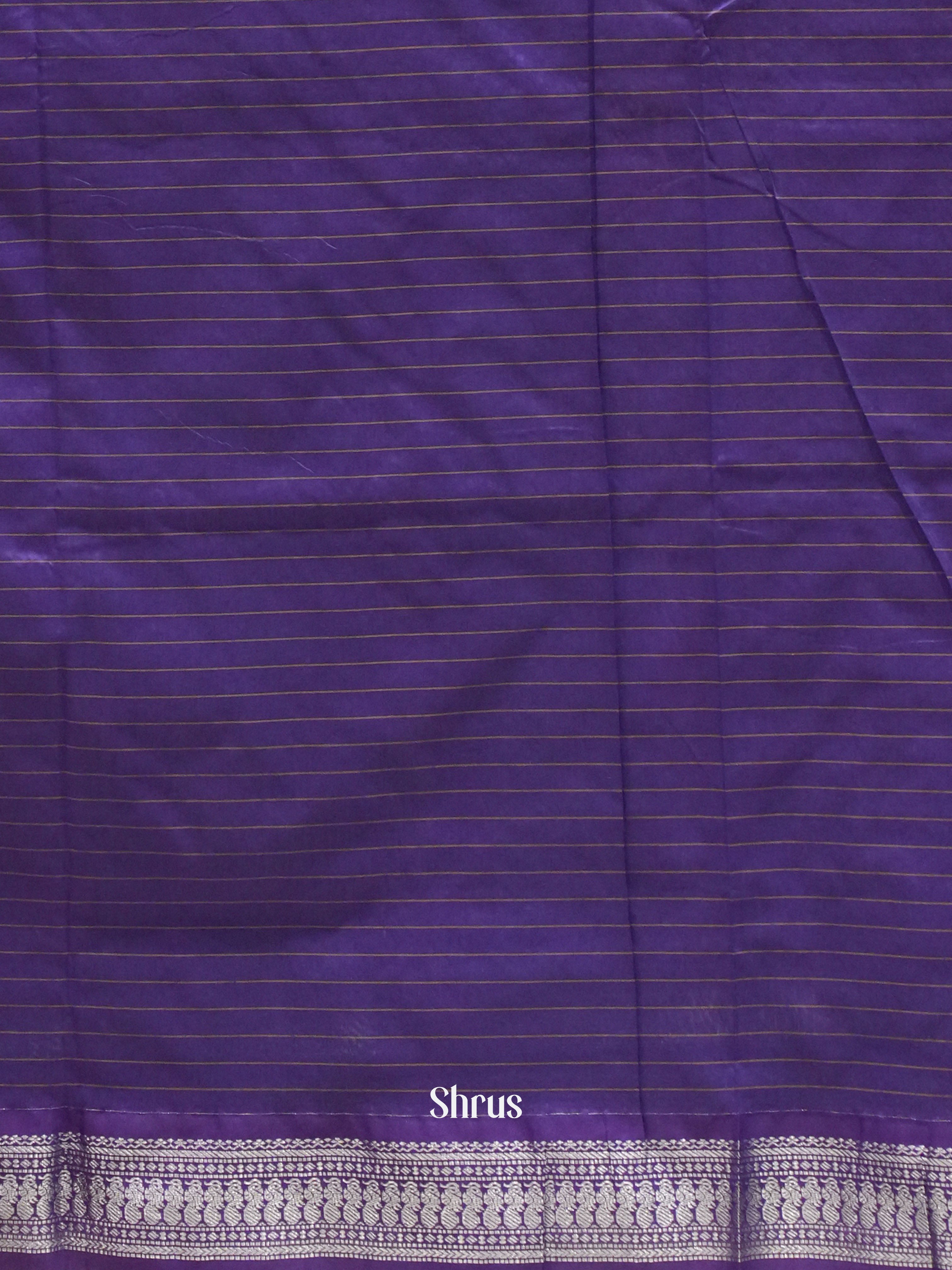 Maroon & Violet - Kalyani Cotton Saree - Shop on ShrusEternity.com