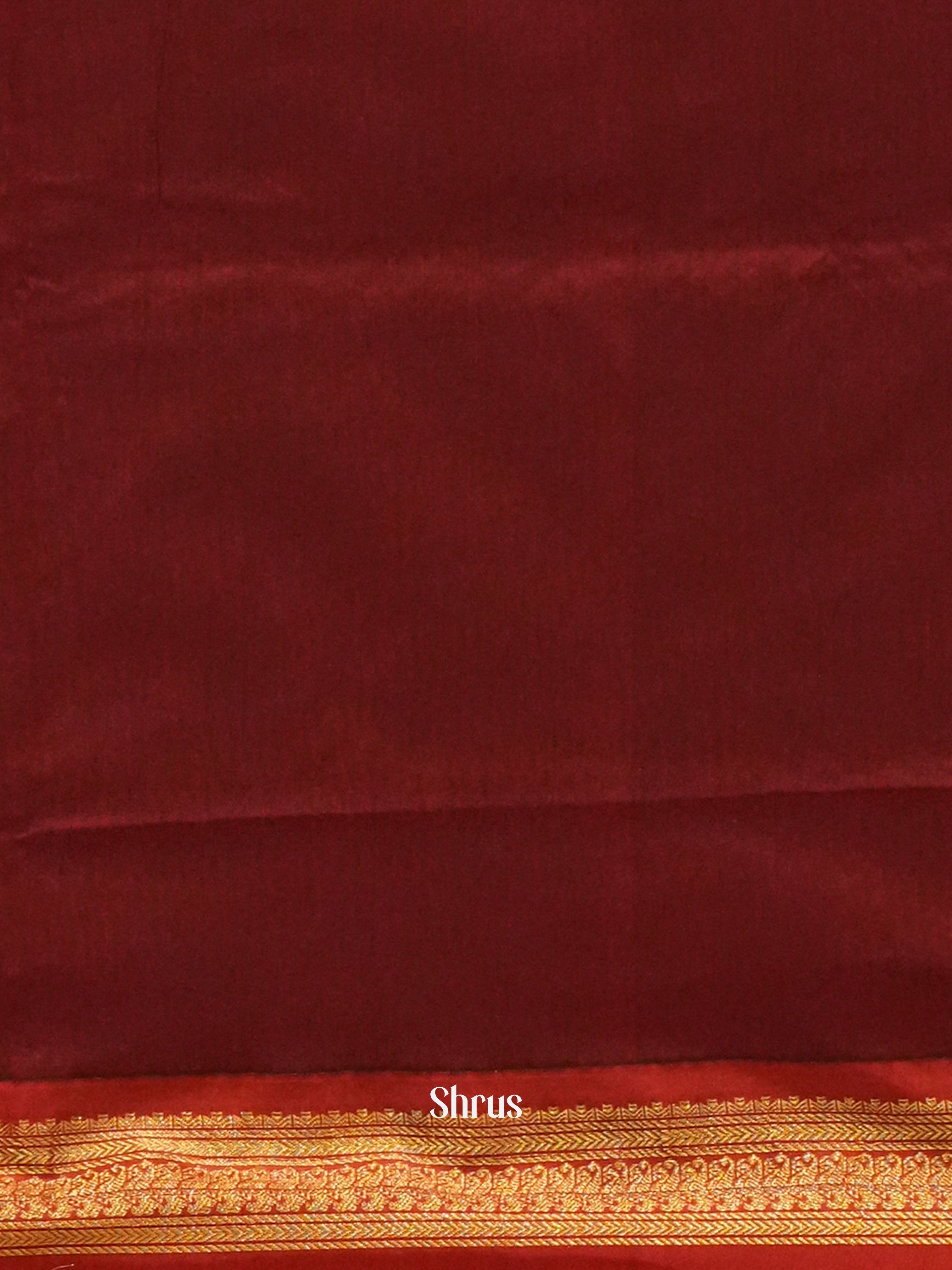 Light Green & Maroon - Kalyani Cotton Saree - Shop on ShrusEternity.com