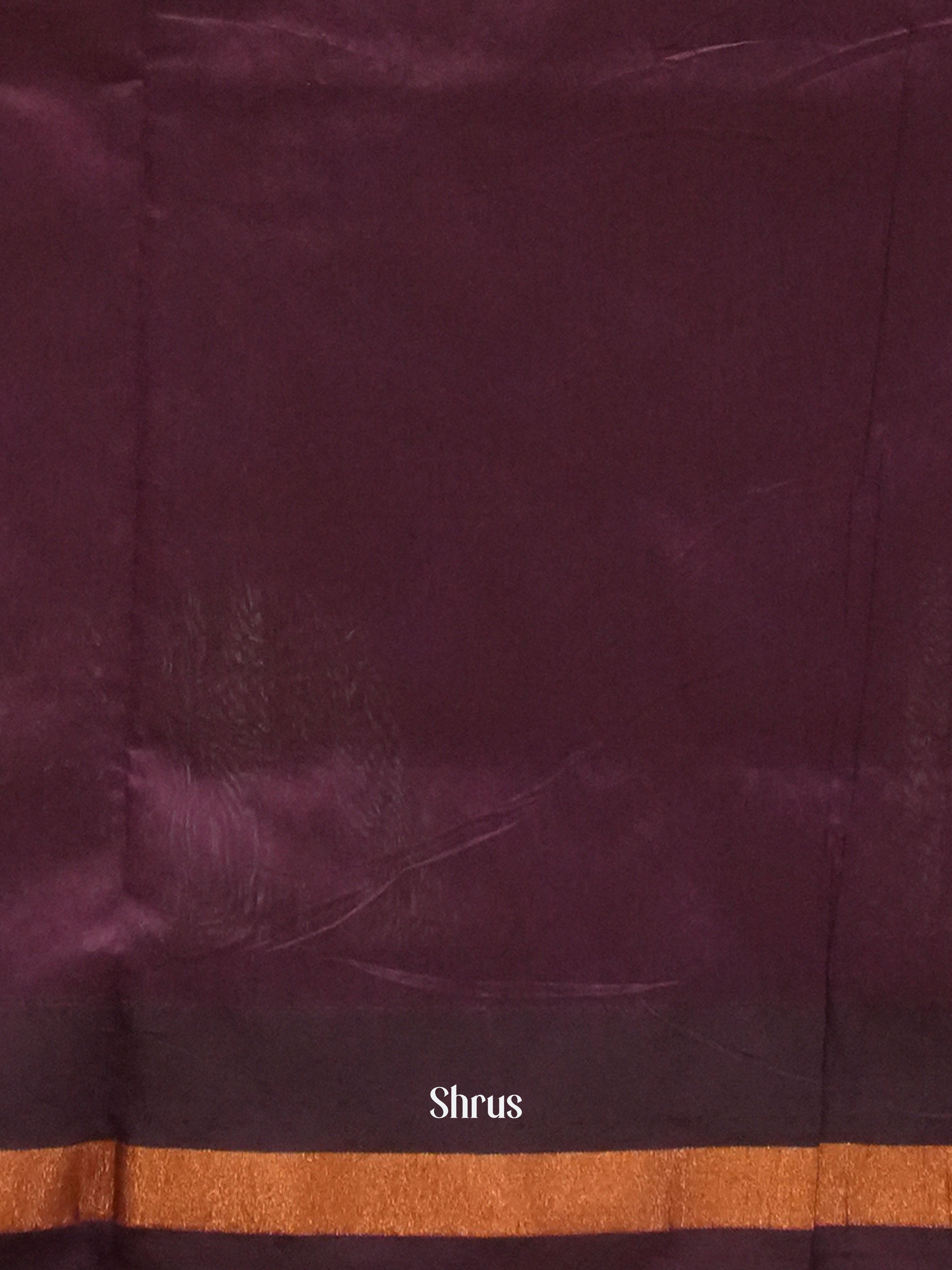 Grey & Purple - Kalyani Cotton Saree - Shop on ShrusEternity.com