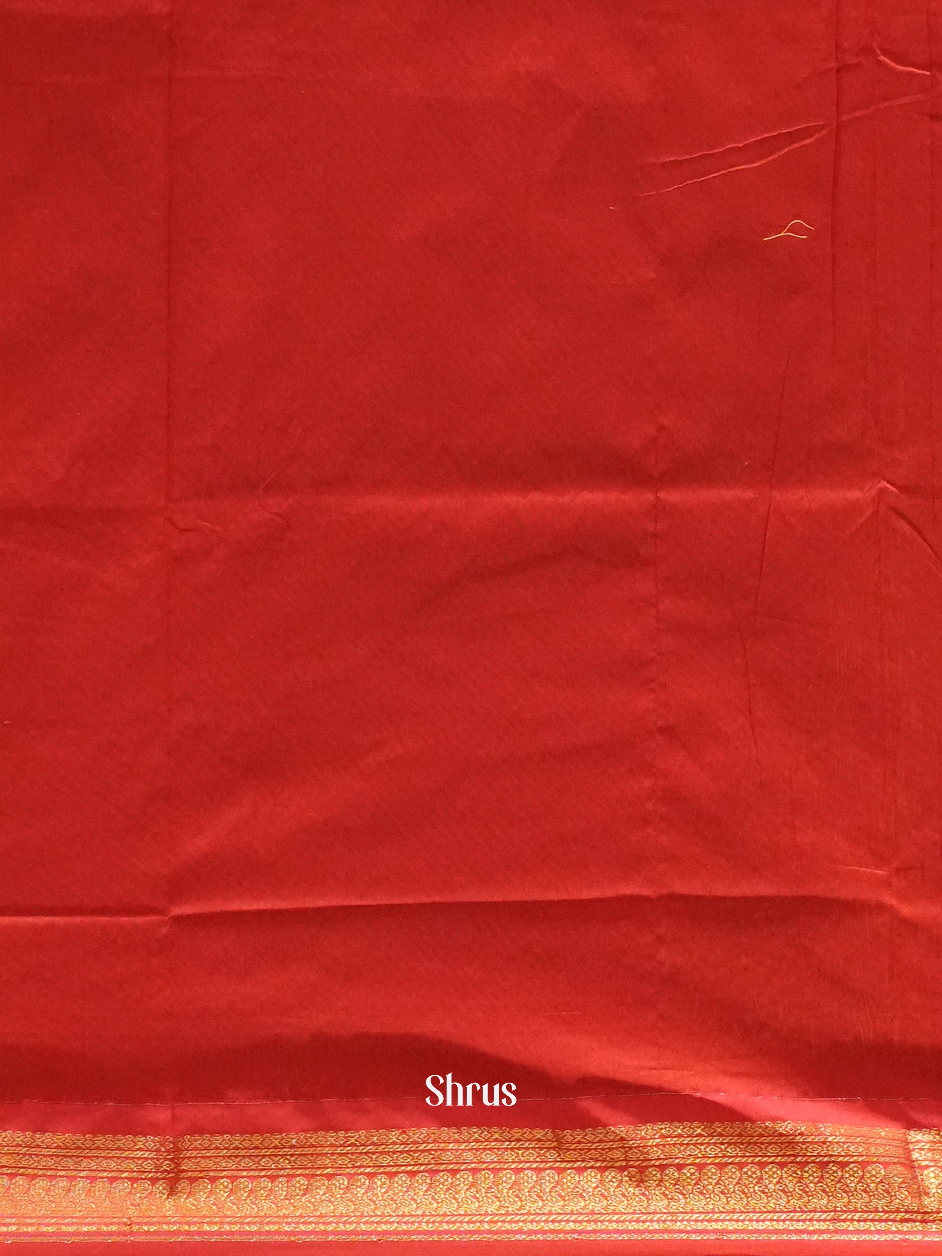 Yellow & Red - Kalyani Cotton Saree - Shop on ShrusEternity.com