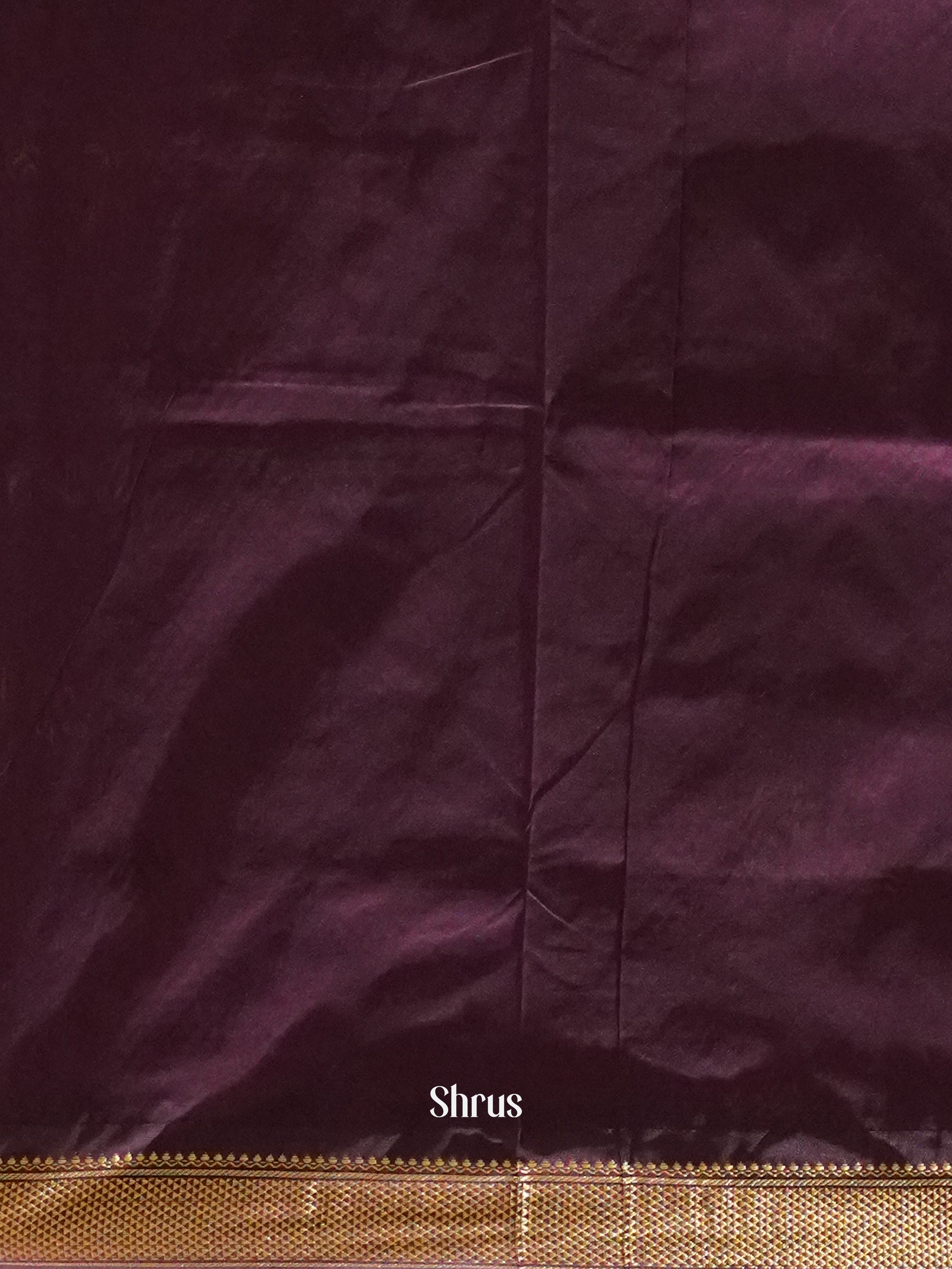 Grey & Purple - Kalyani Cotton Saree - Shop on ShrusEternity.com