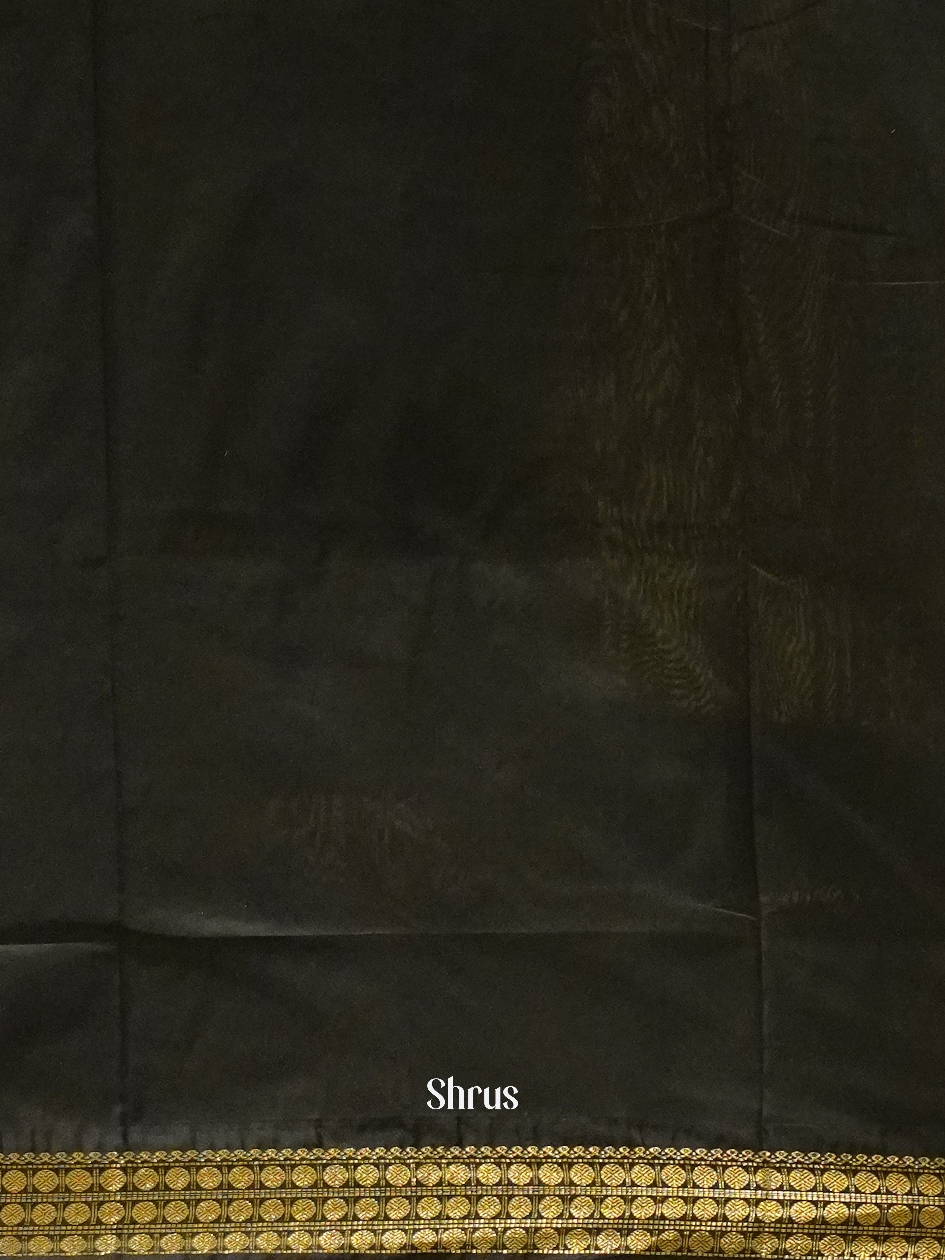 Peacock Blue & Black - Kalyani Cotton Saree - Shop on ShrusEternity.com