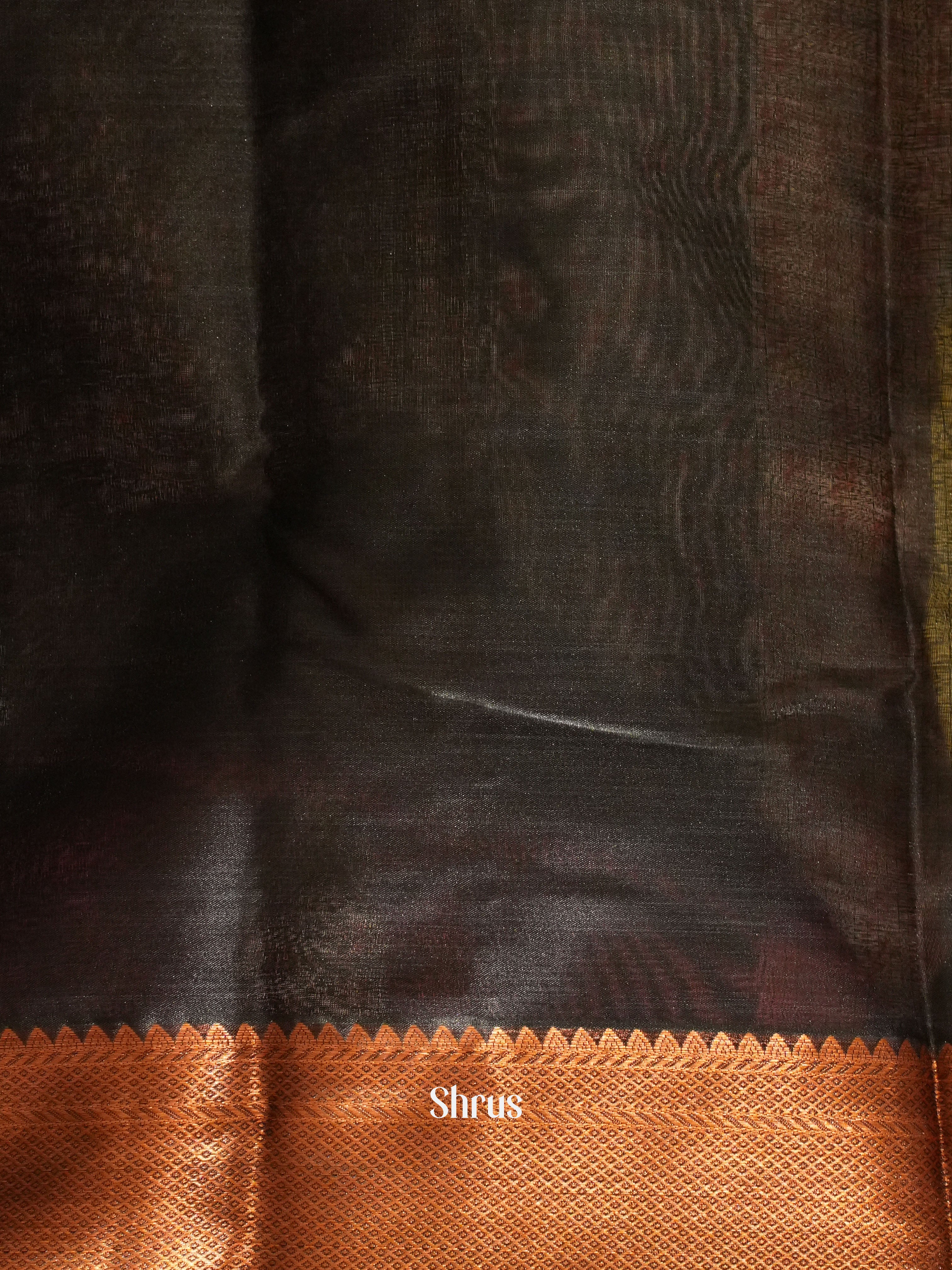 Black(single Tone) - Kanchipuram-halfpure Saree - Shop on ShrusEternity.com