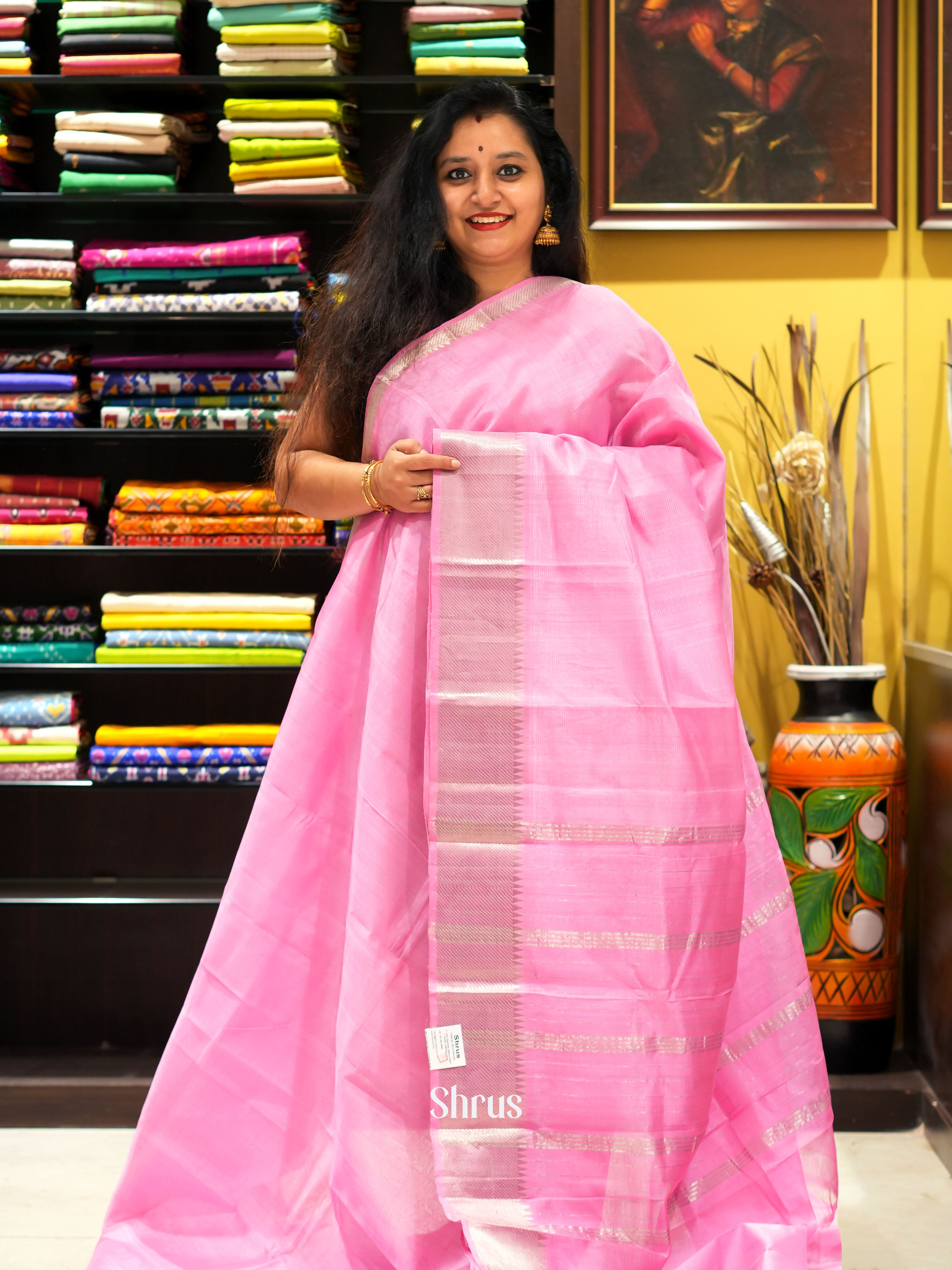 CGS18021 - Mangalagiri silkcotton saree - Shop on ShrusEternity.com