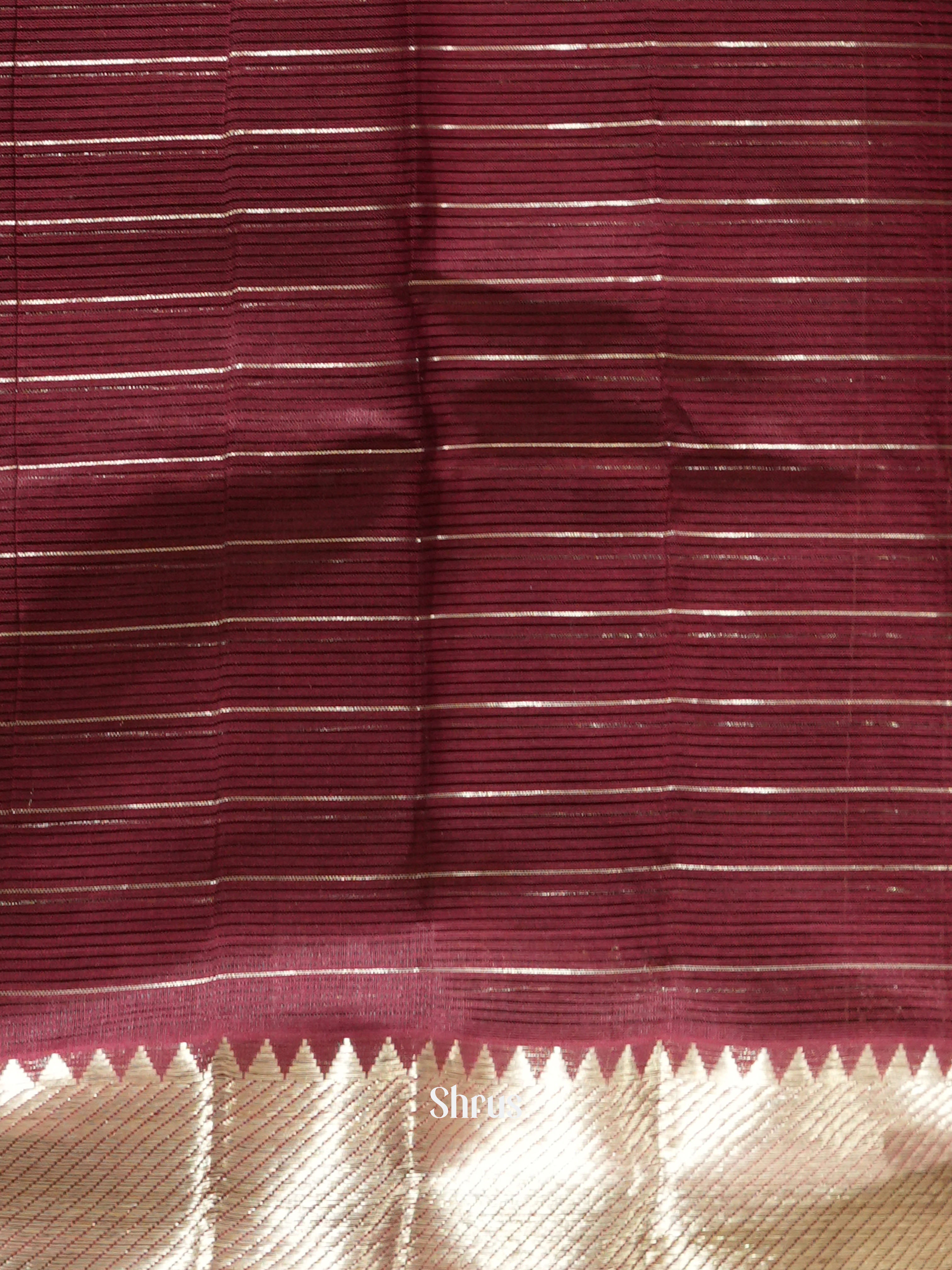 CGS18048 - Mangalagiri silkcotton saree - Shop on ShrusEternity.com