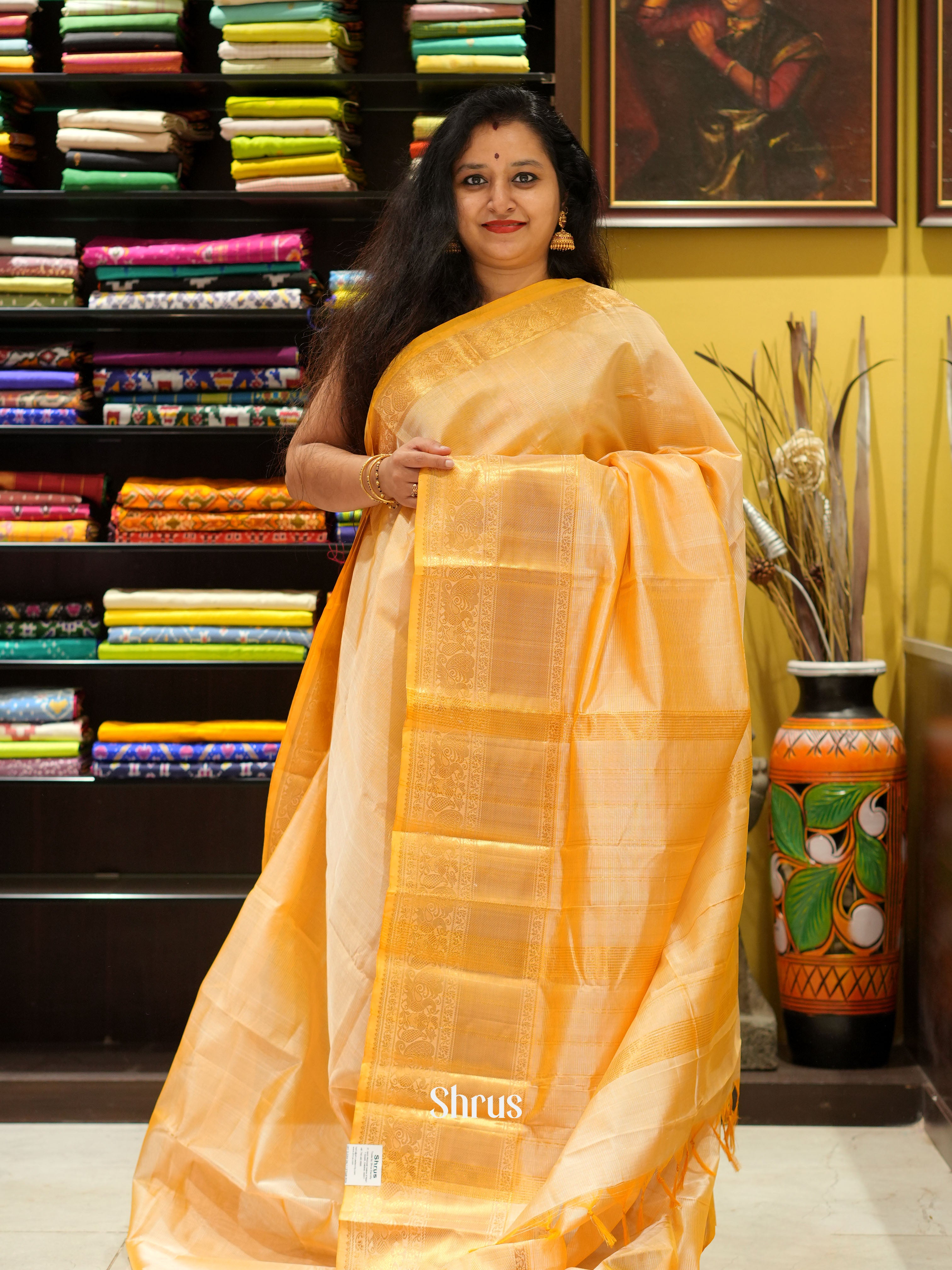 CGS18069 - Mangalagiri silkcotton saree - Shop on ShrusEternity.com