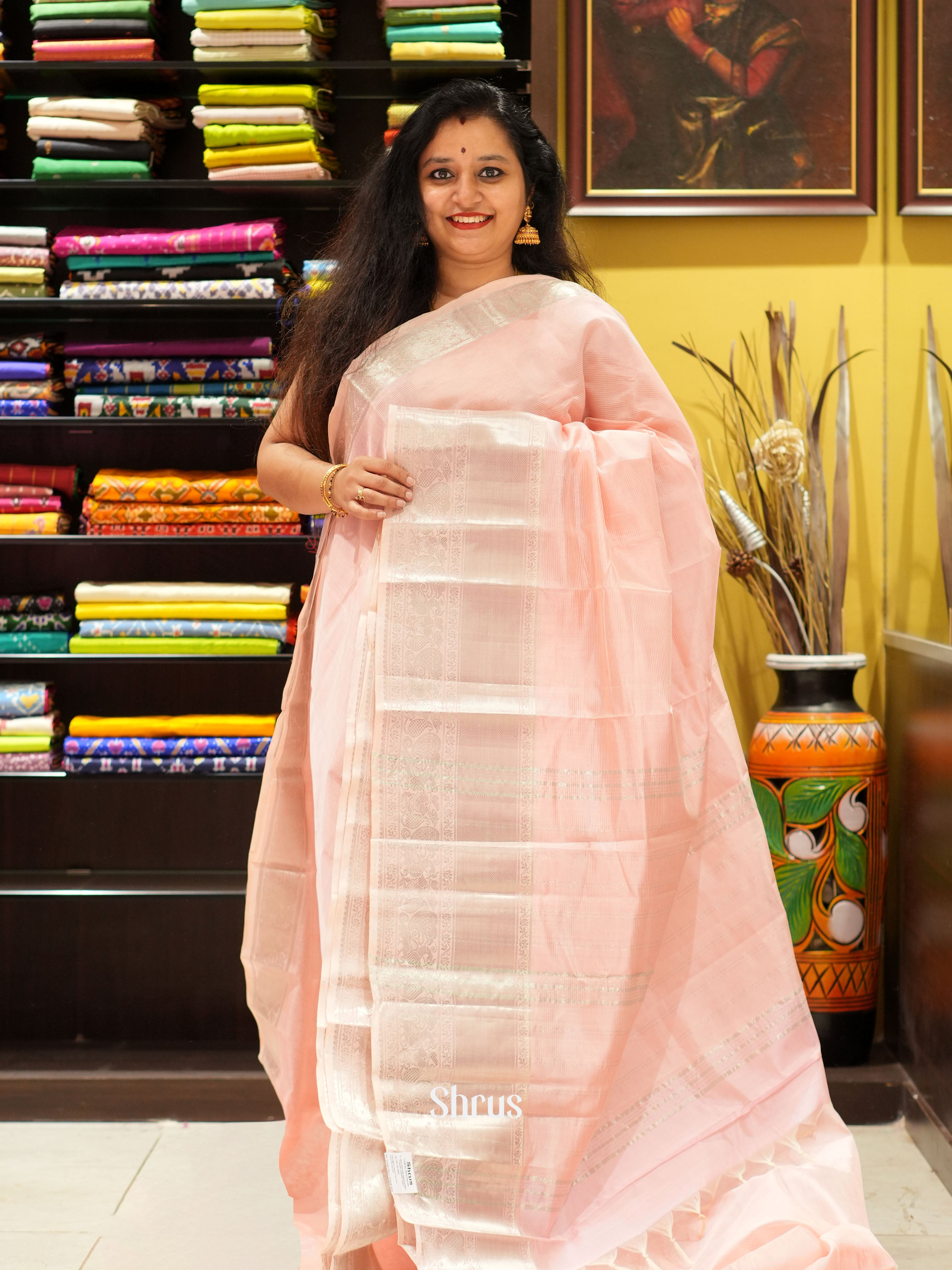 CGS18078 - Mangalagiri silkcotton saree - Shop on ShrusEternity.com