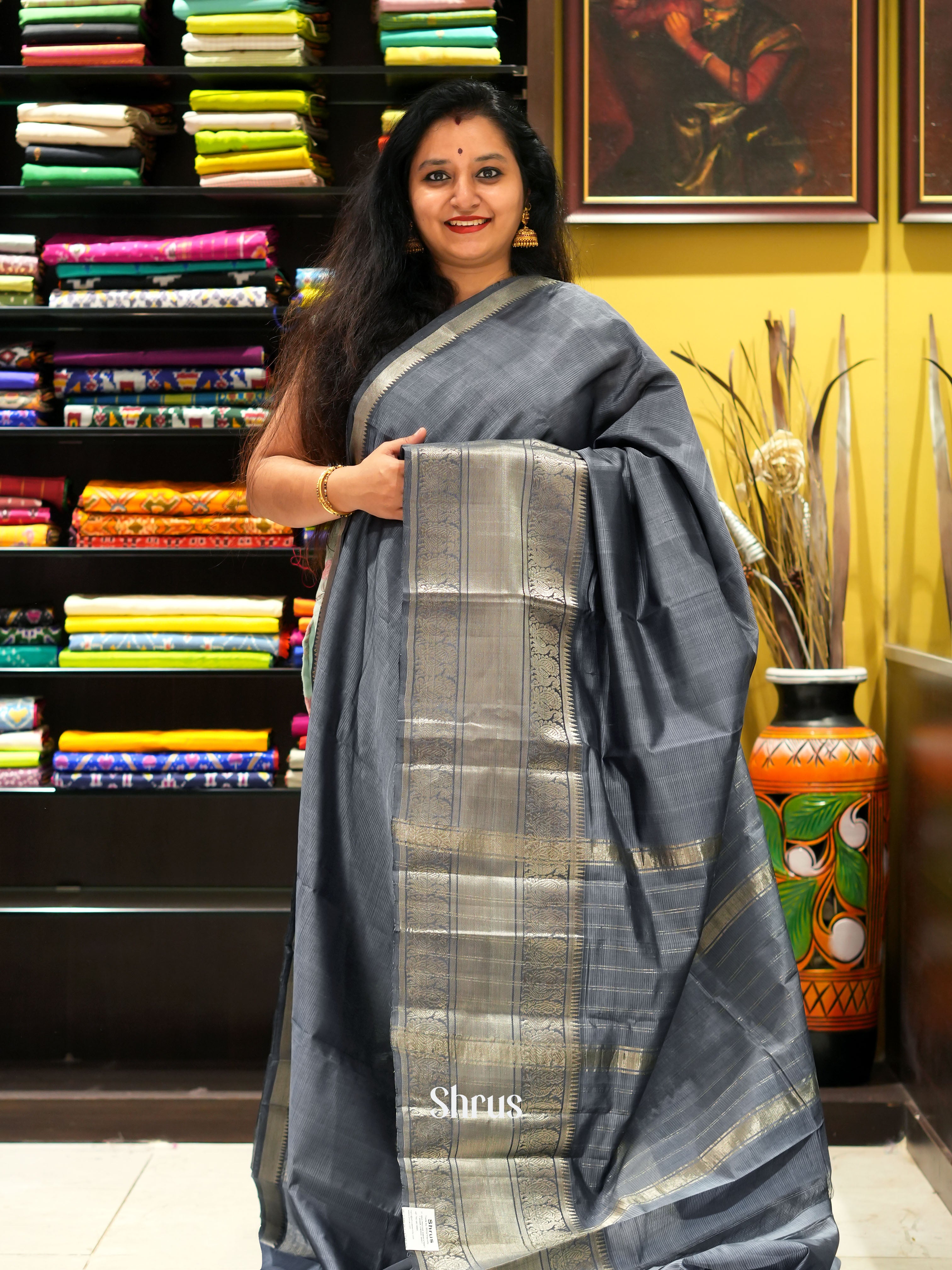 CGS18085 - Mangalagiri silkcotton saree - Shop on ShrusEternity.com