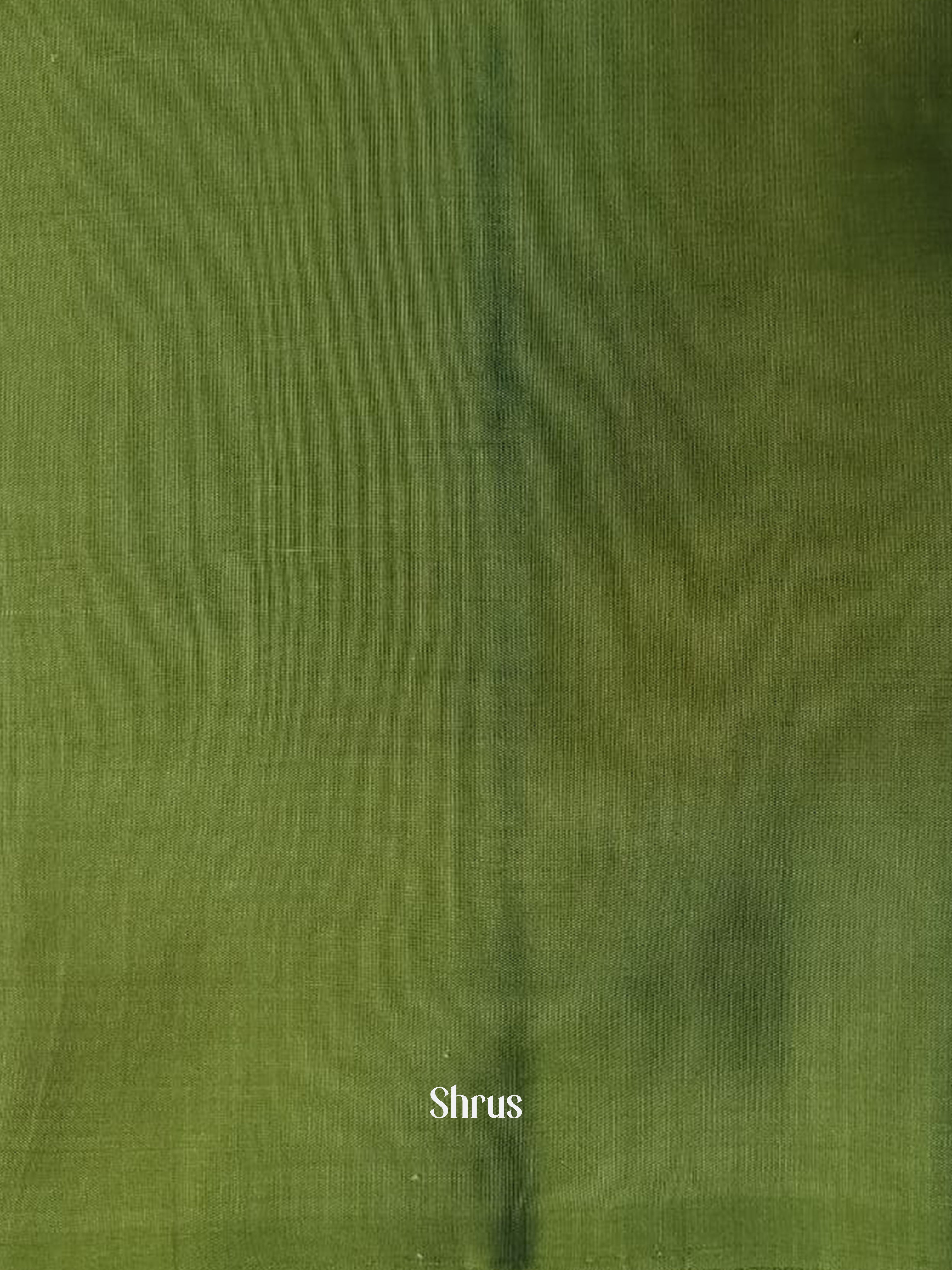 Peachish Pink & Green - Soft silk-halfpure Saree - Shop on ShrusEternity.com
