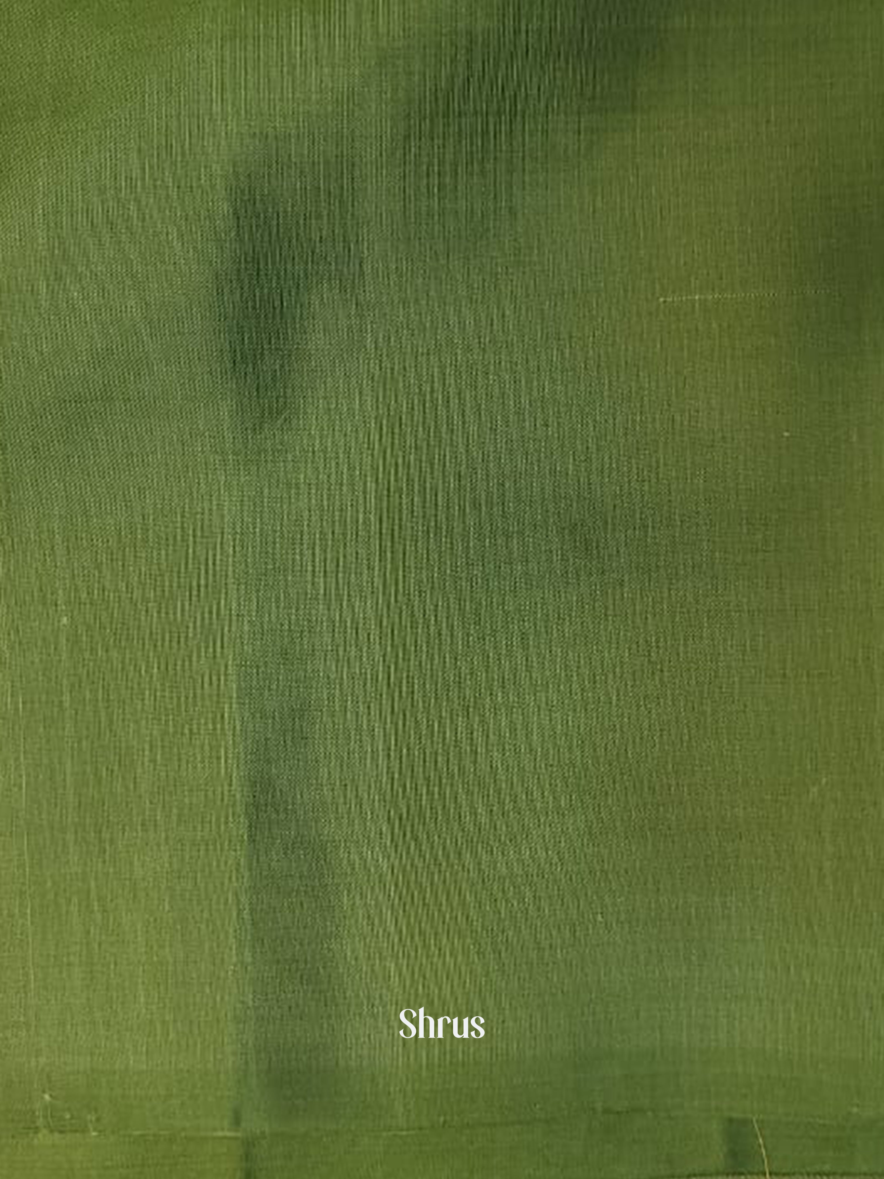 Orange & Green - Soft silk-halfpure Saree - Shop on ShrusEternity.com