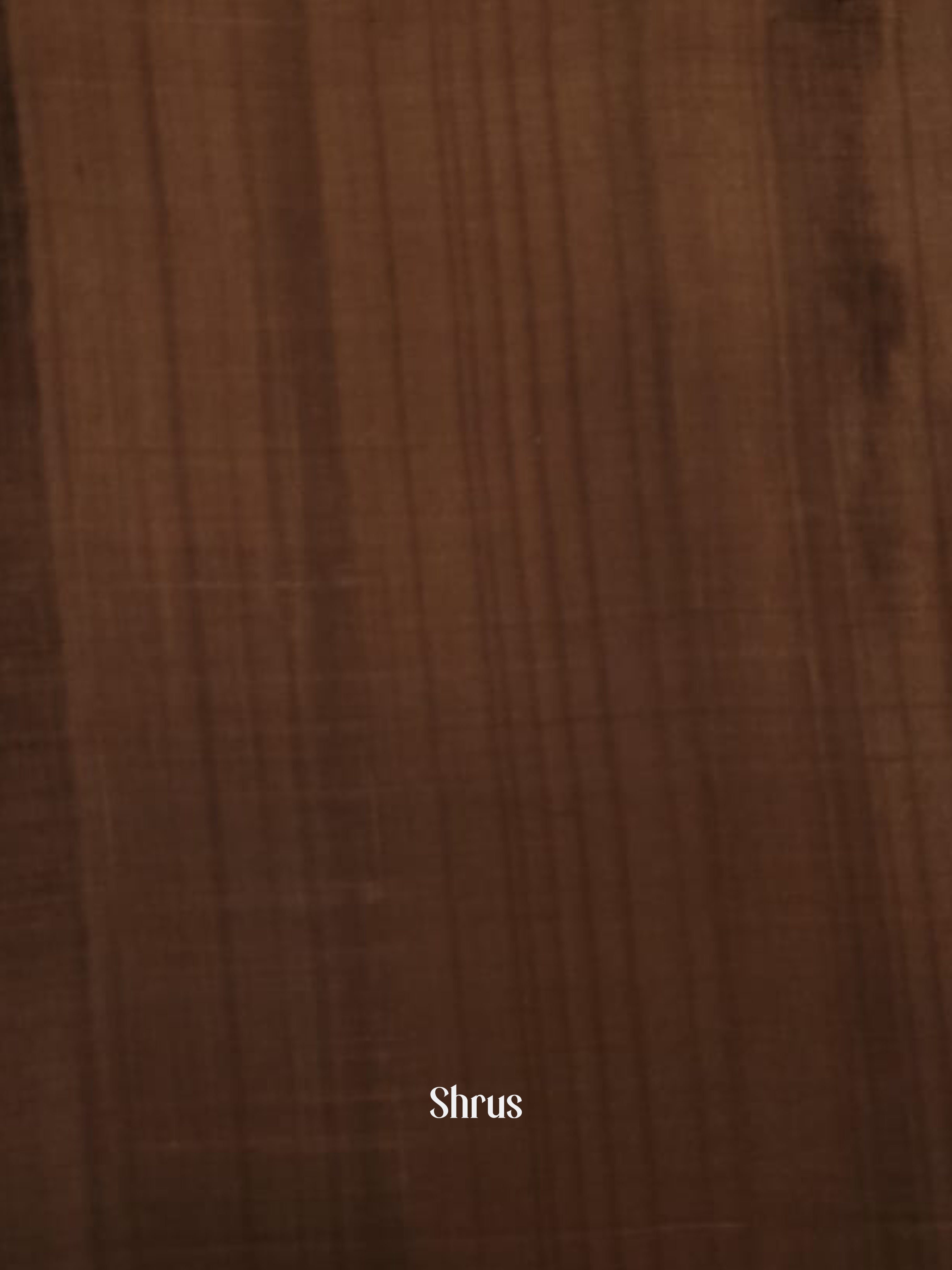 Maroon & Grey - Soft silk-halfpure Saree - Shop on ShrusEternity.com