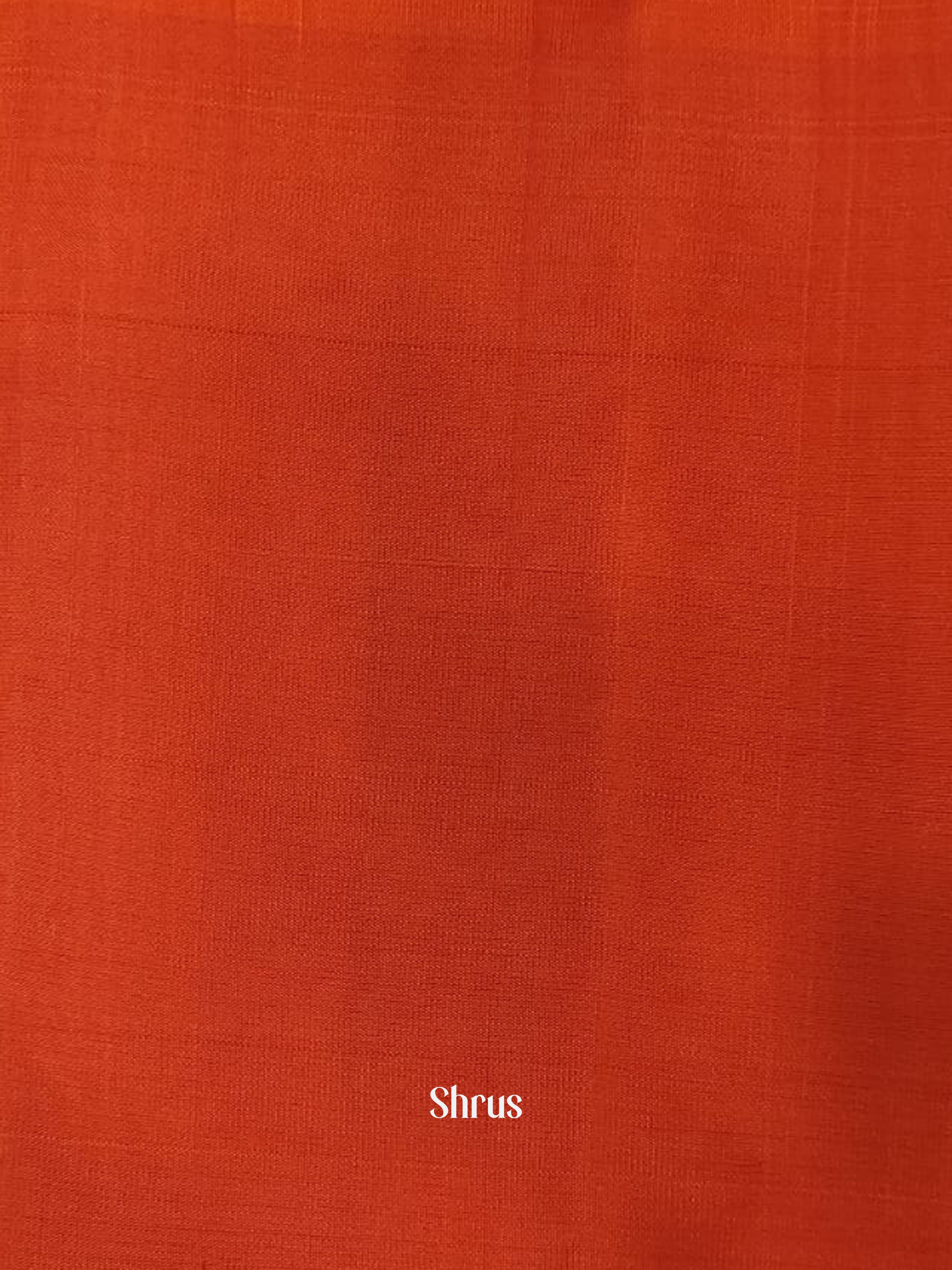 Green & Orange - Soft silk-halfpure Saree - Shop on ShrusEternity.com