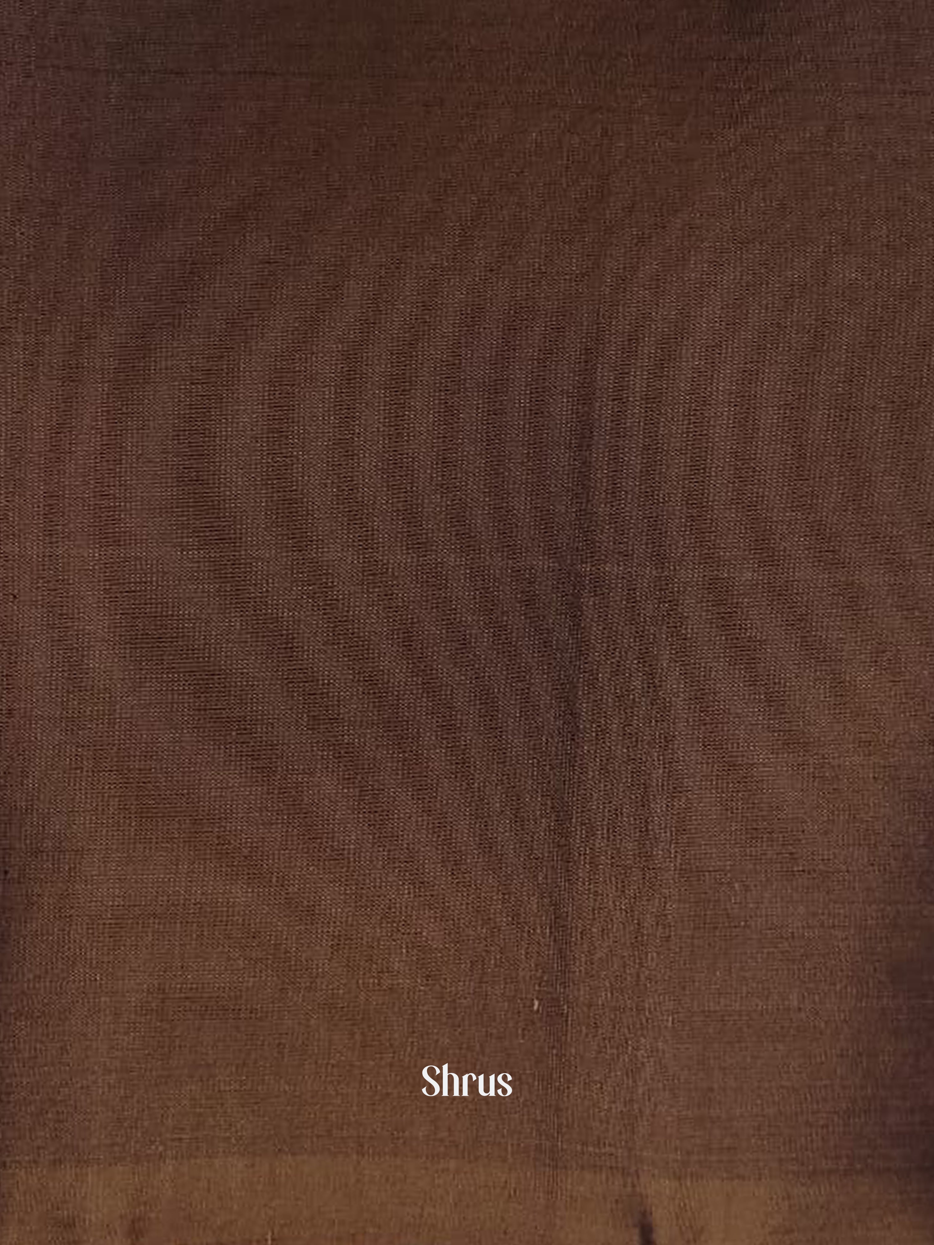 Dark Blue & Brown - Soft silk-halfpure Saree - Shop on ShrusEternity.com