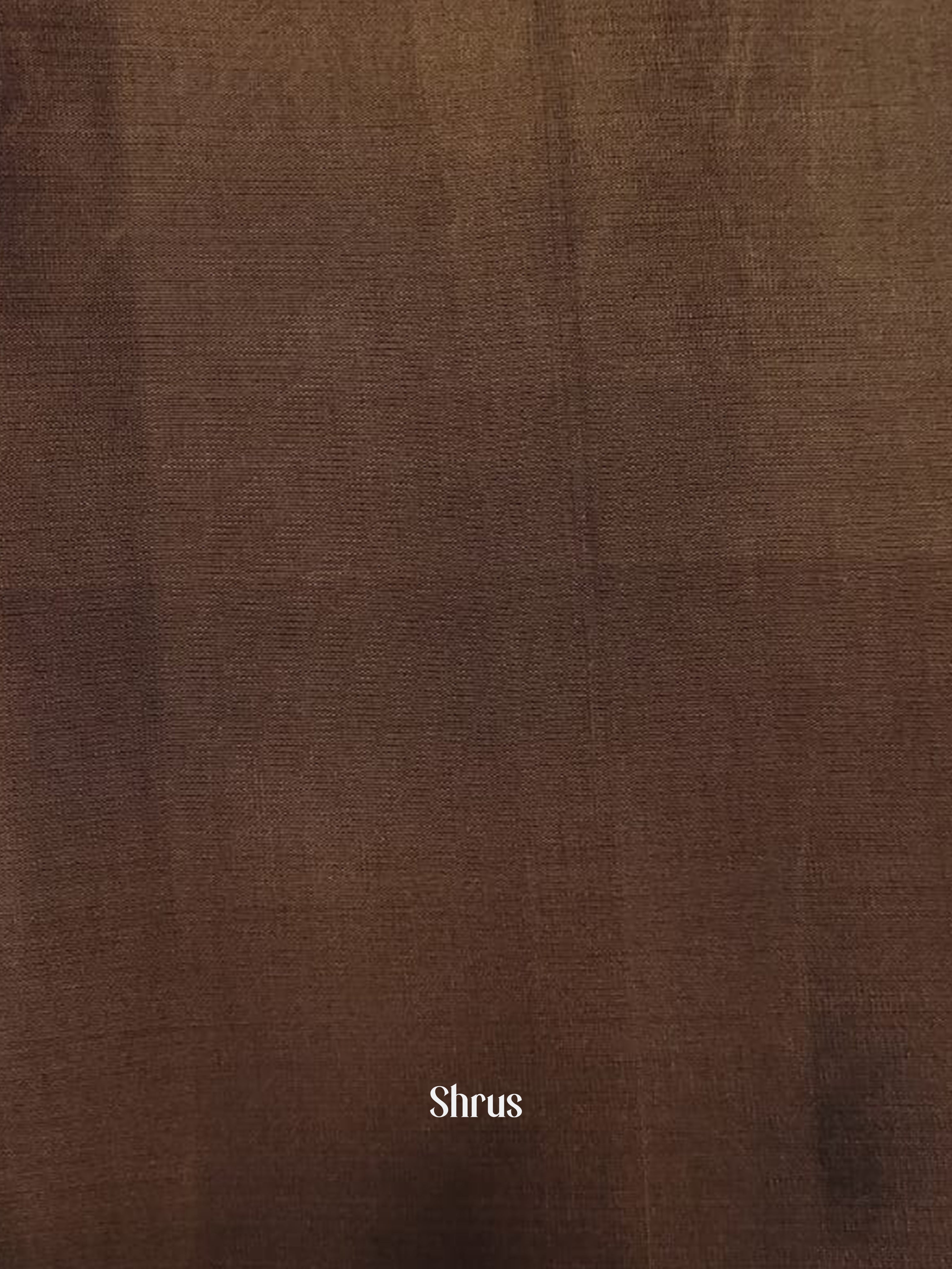 Violet & Brown - Soft silk-halfpure Saree - Shop on ShrusEternity.com
