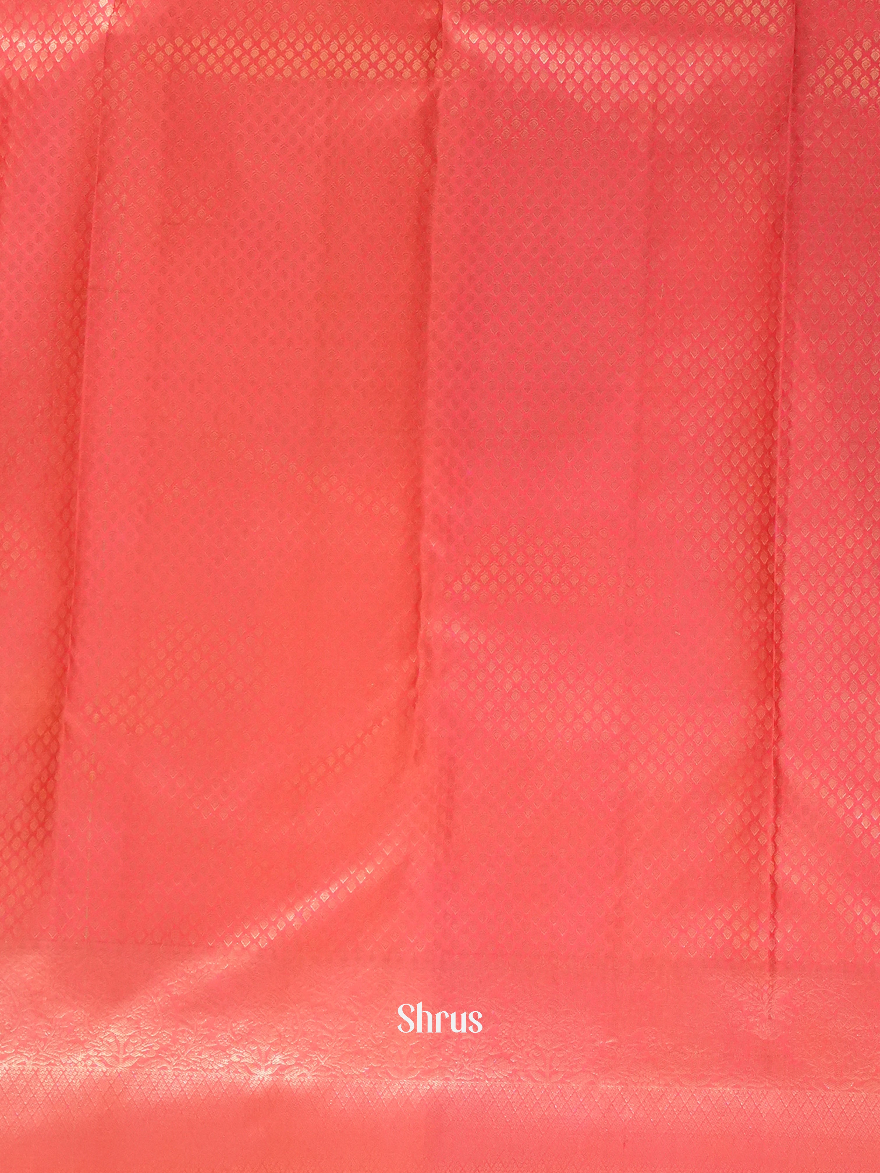 Mustard and Pink Kanchipuram silk Saree With Golden Zari Woven Floral Brocade-2