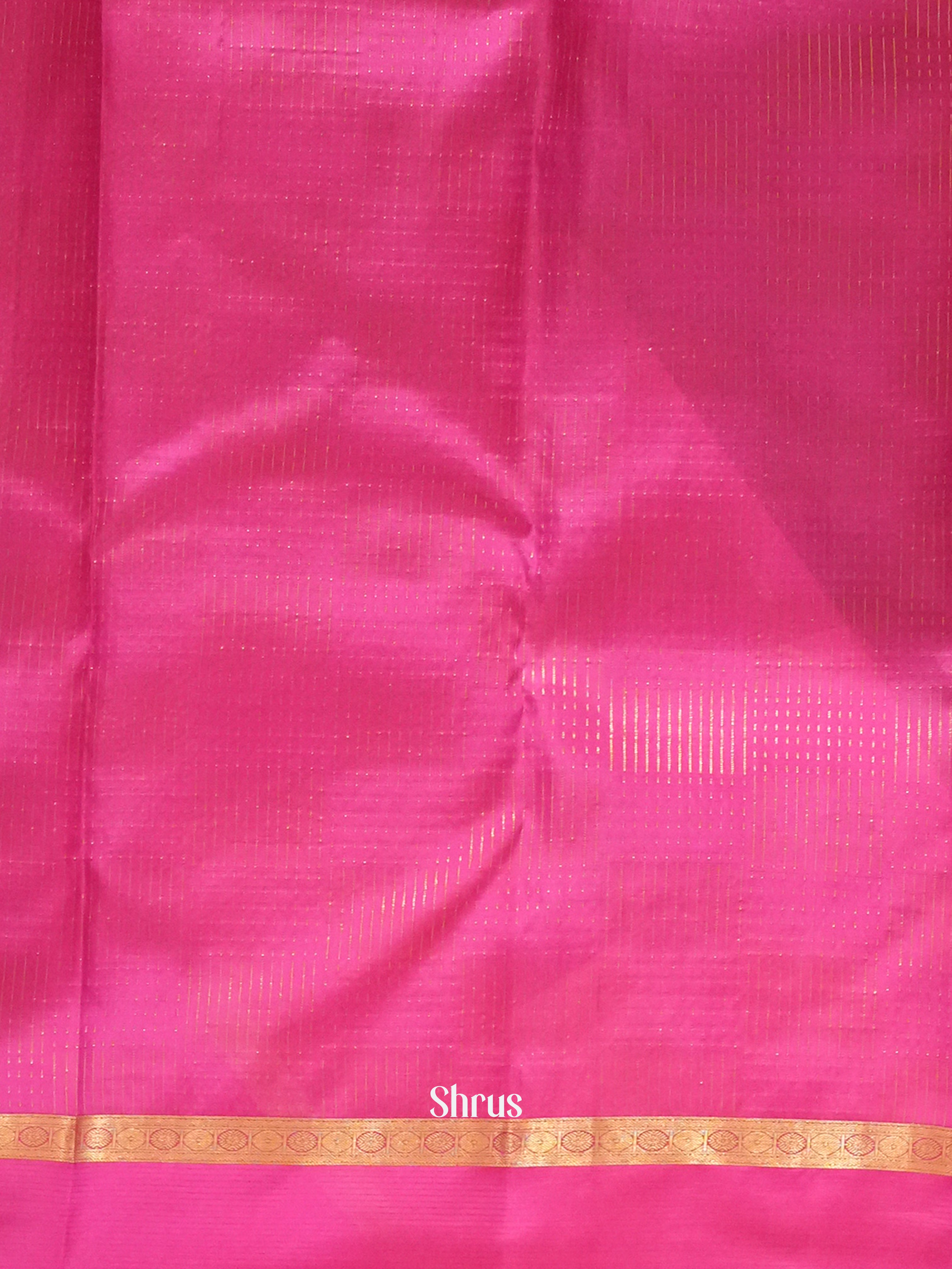 Red & Pink - Kanchipuram silk Saree - Shop on ShrusEternity.com
