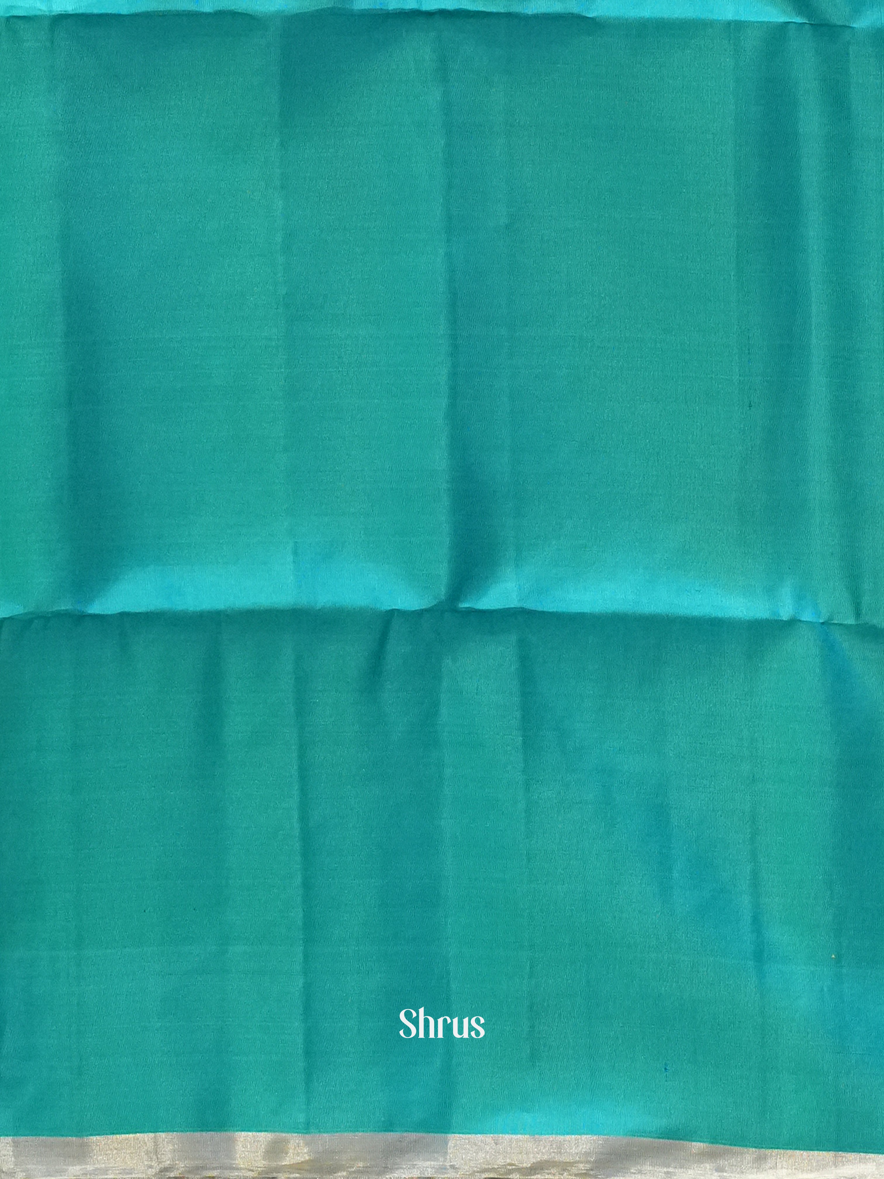 Green & Teal - Soft Silk Saree - Shop on ShrusEternity.com
