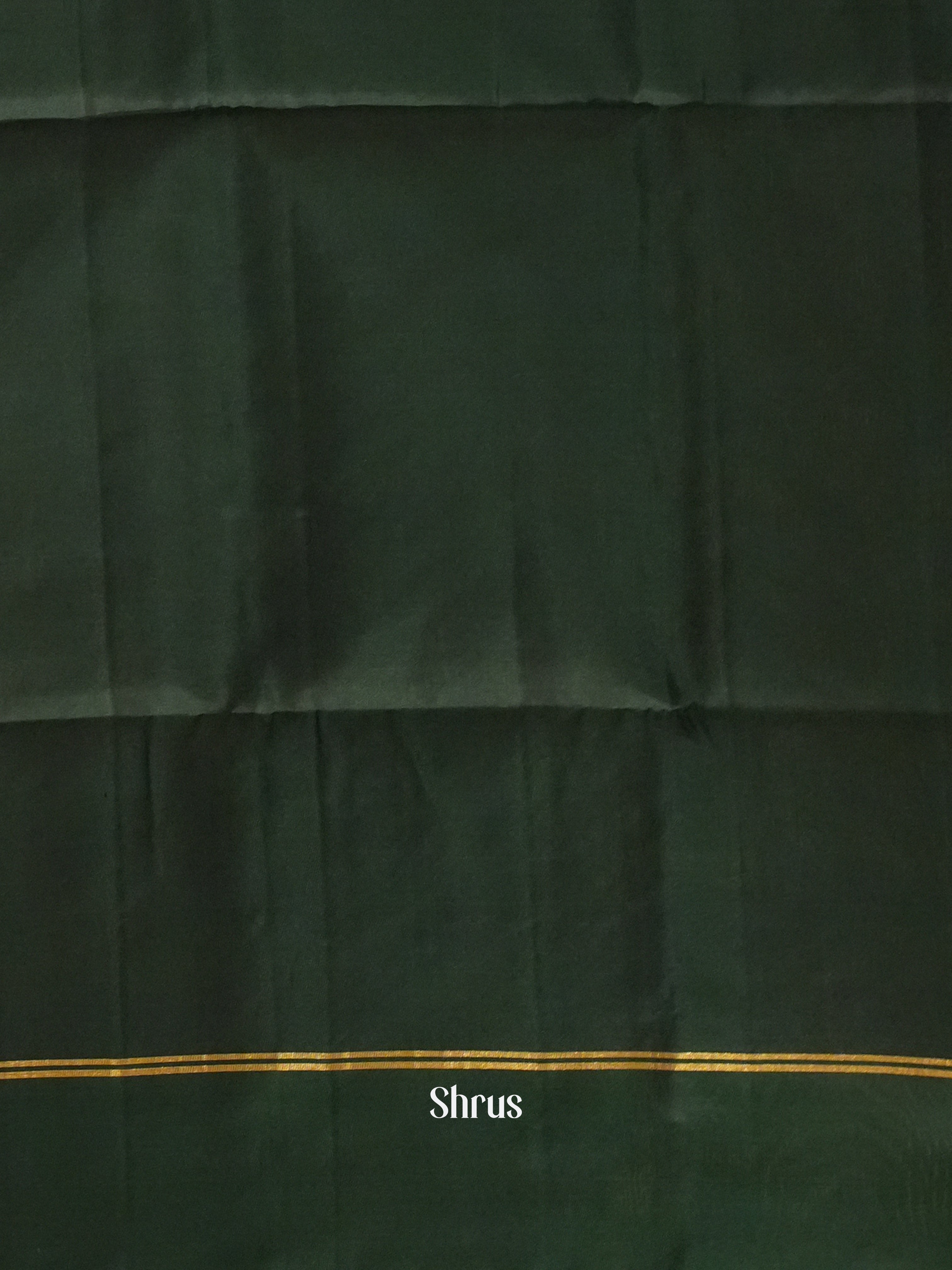 Brown & Green - Soft Silk Saree - Shop on ShrusEternity.com