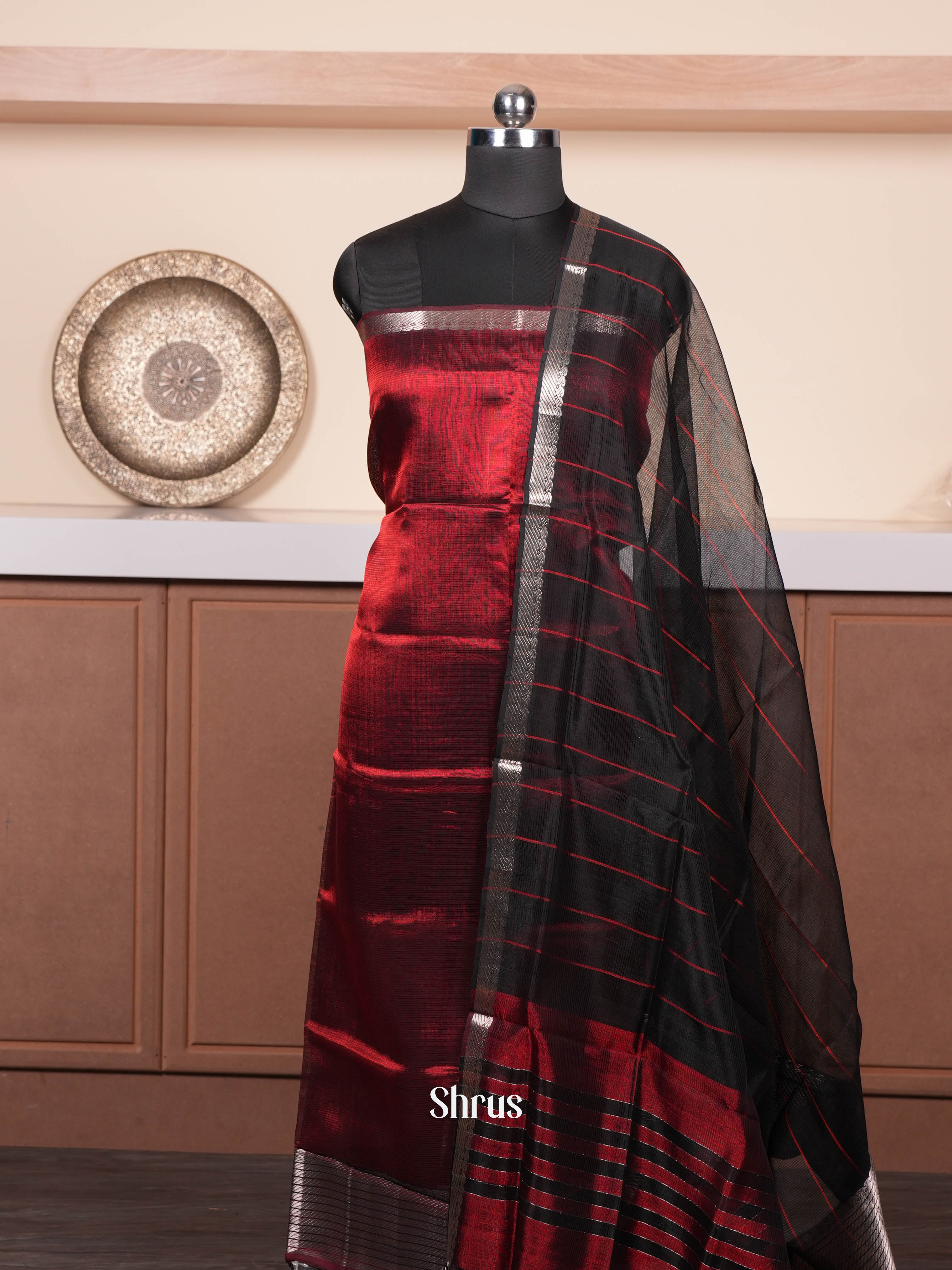 CGS22034 - mangalagirisico top & dupatta combo - Shop on ShrusEternity.com
