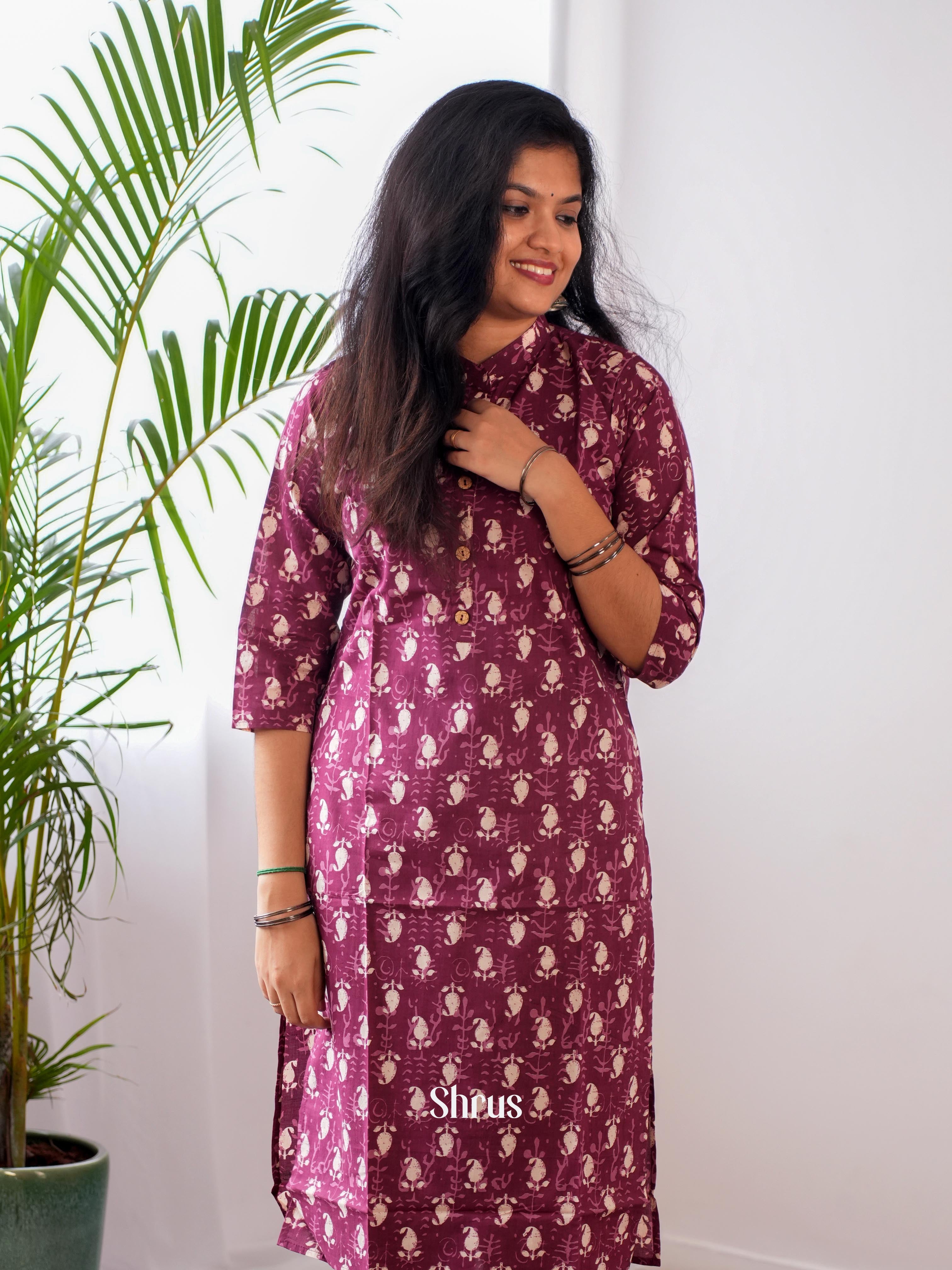 Maroon -Readymade Suits - Shop on ShrusEternity.com