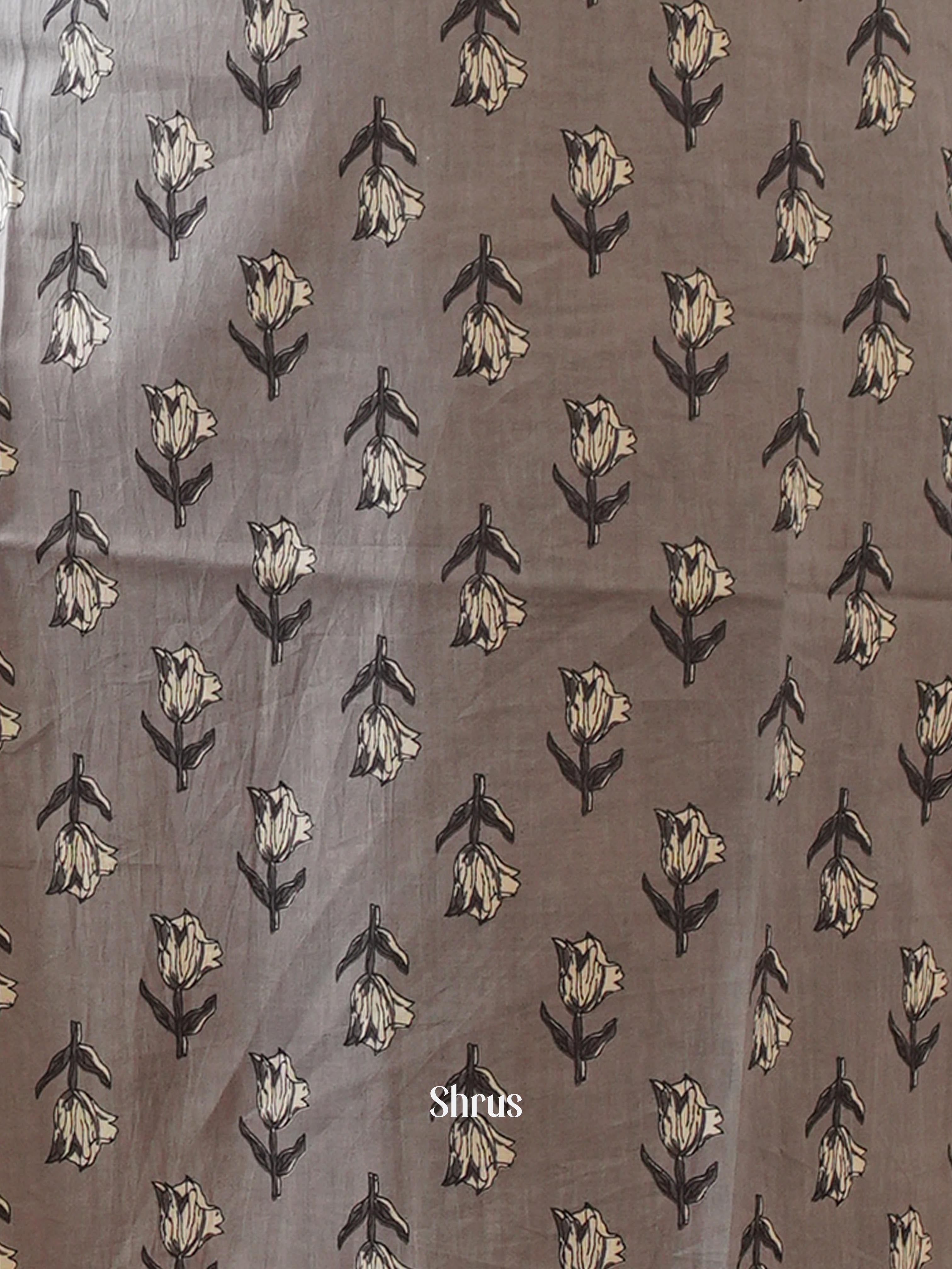 Grey - Readymade kurti - Shop on ShrusEternity.com