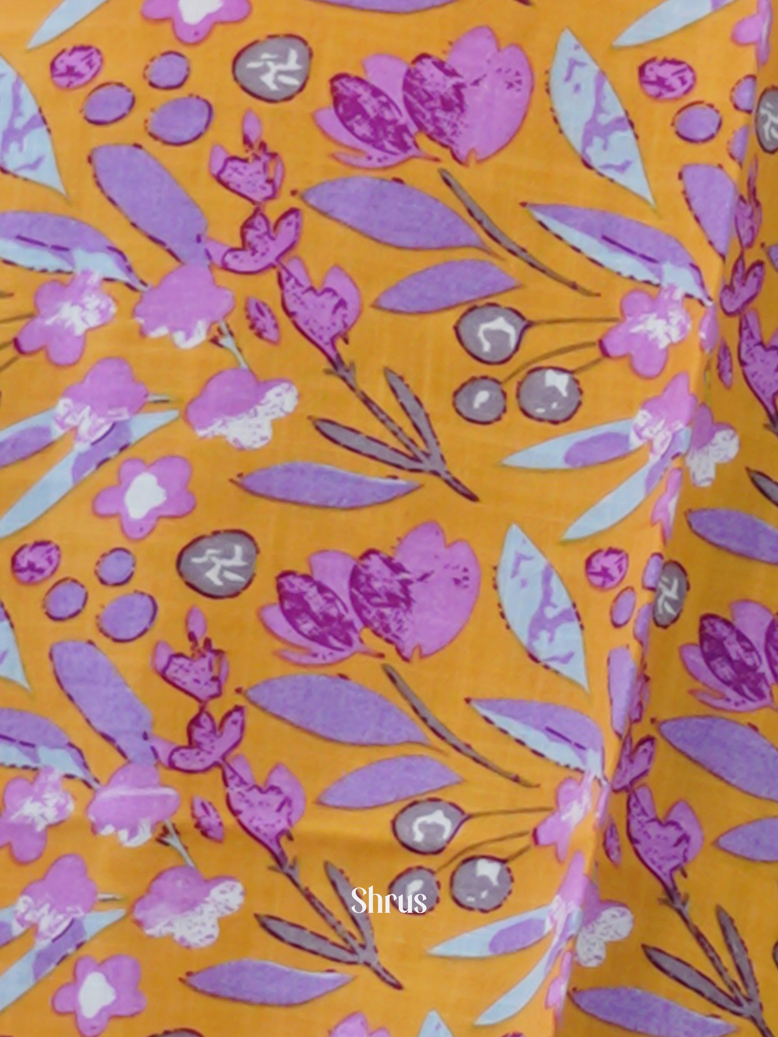 Orange & Purple - Readymade Kurti - Shop on ShrusEternity.com