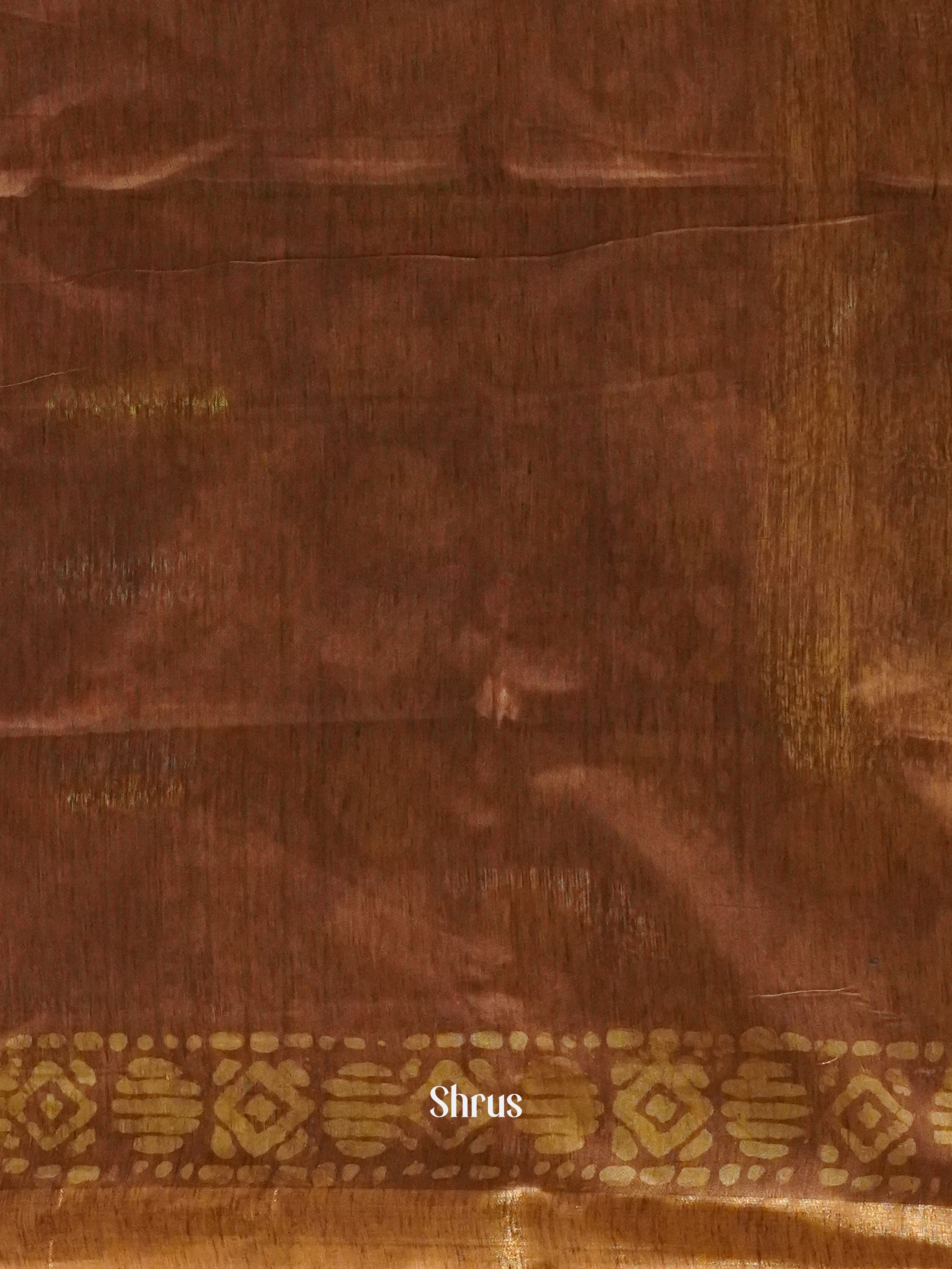 Dark Brown & Brown - Bhatik Saree - Shop on ShrusEternity.com