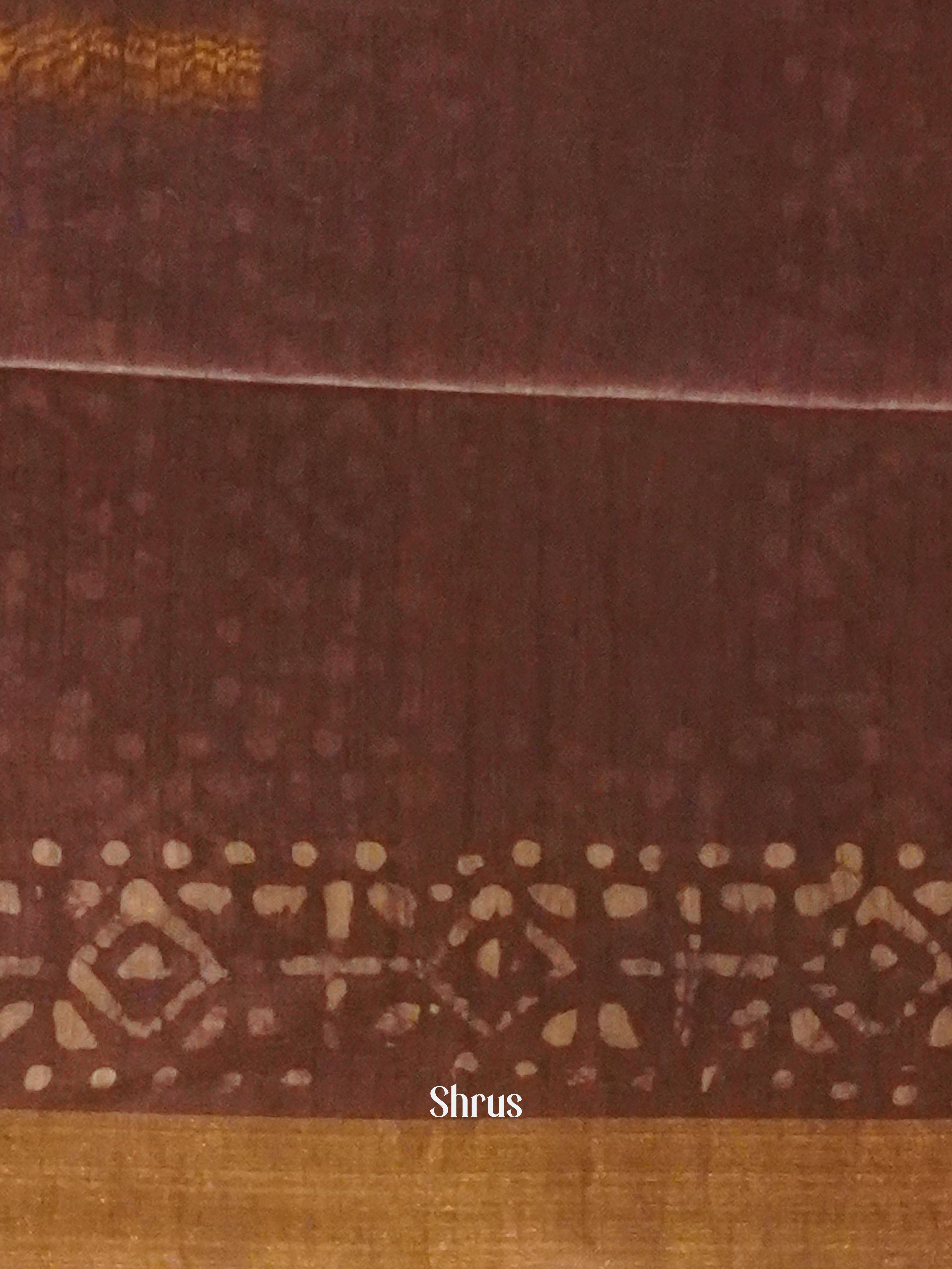 Pink & Brown - Bhatik Saree - Shop on ShrusEternity.com