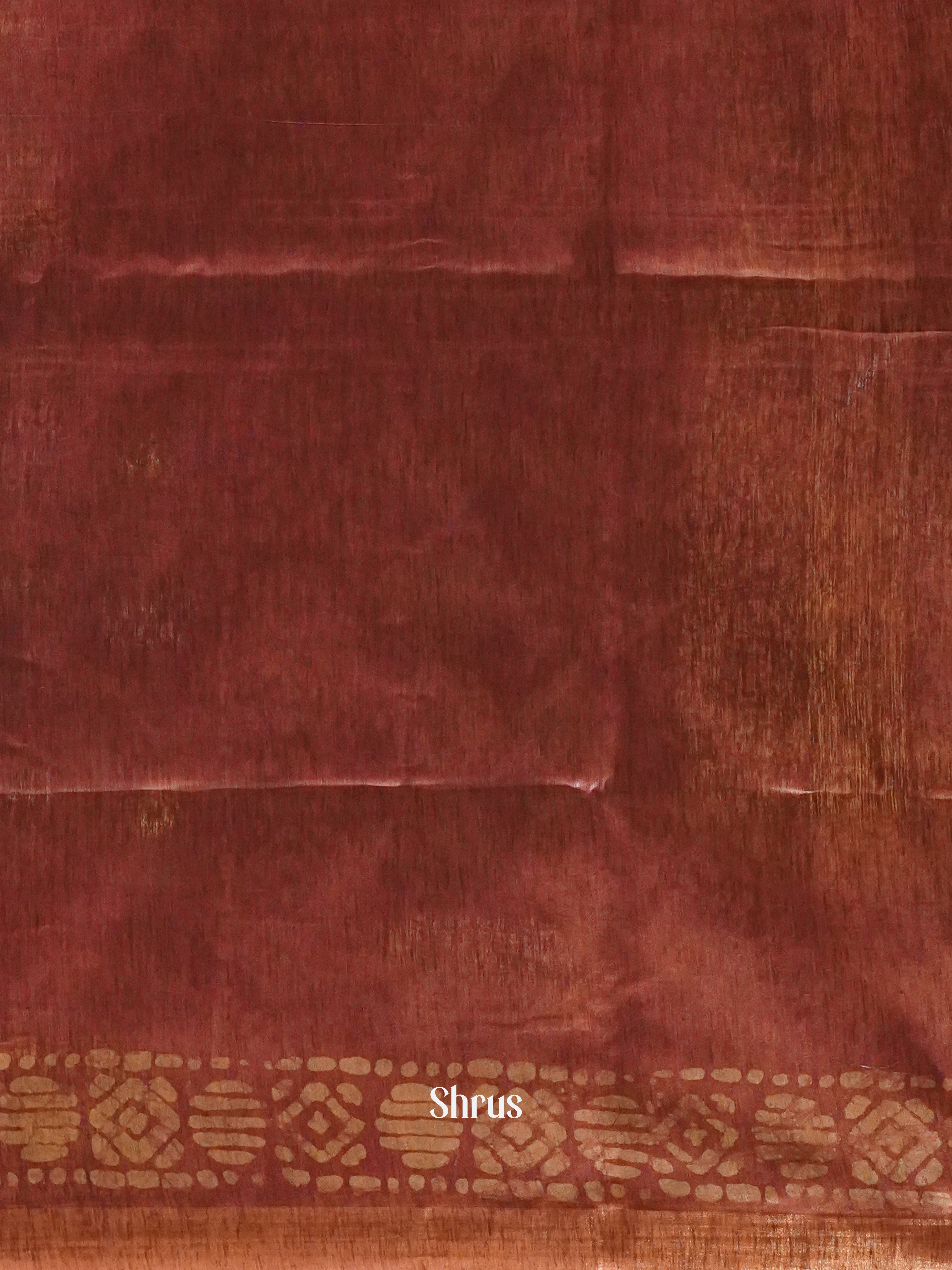 Black & Maroon - Bhatik Saree - Shop on ShrusEternity.com