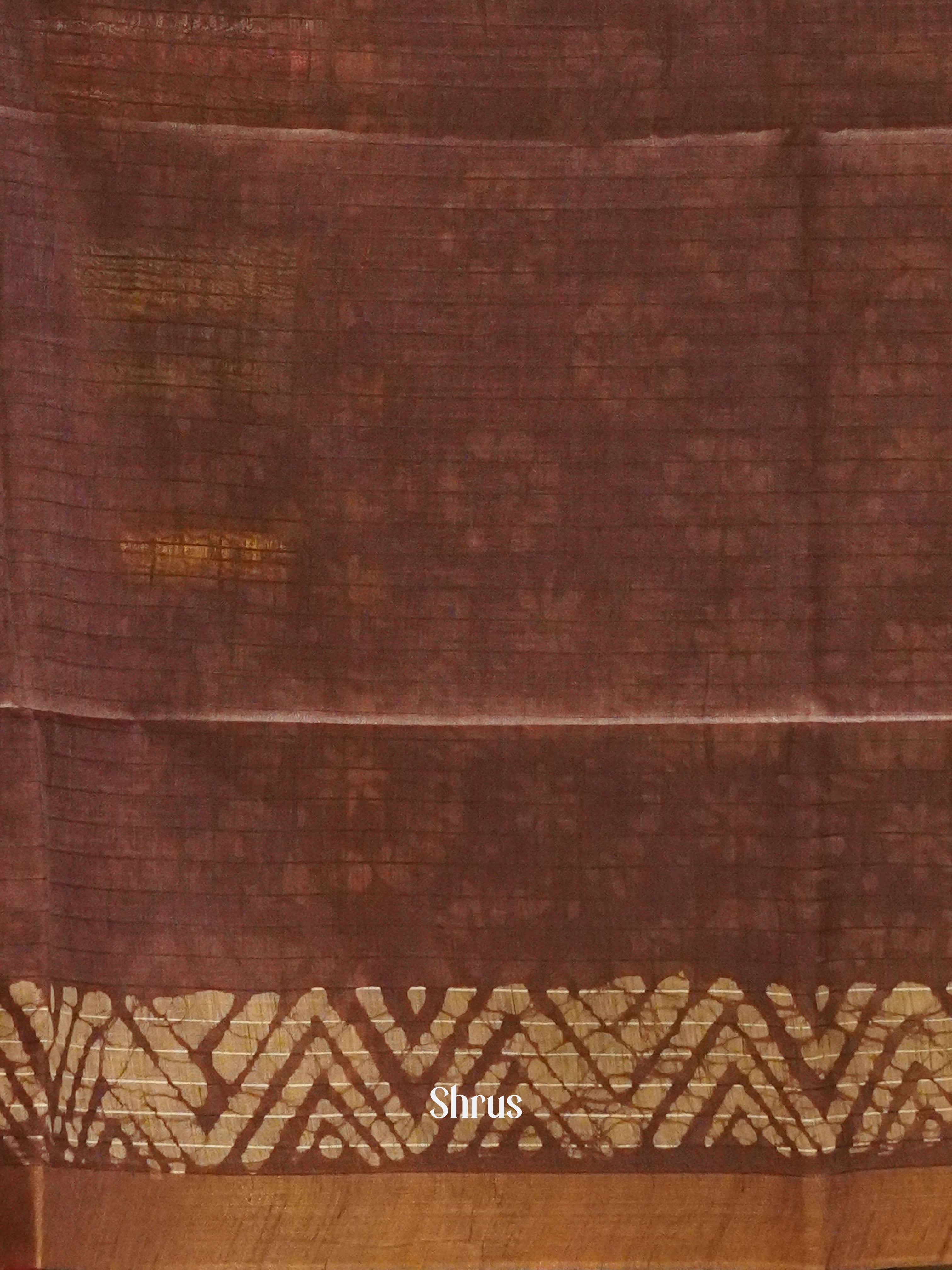 Pink & Brown - Bhatik Saree - Shop on ShrusEternity.com