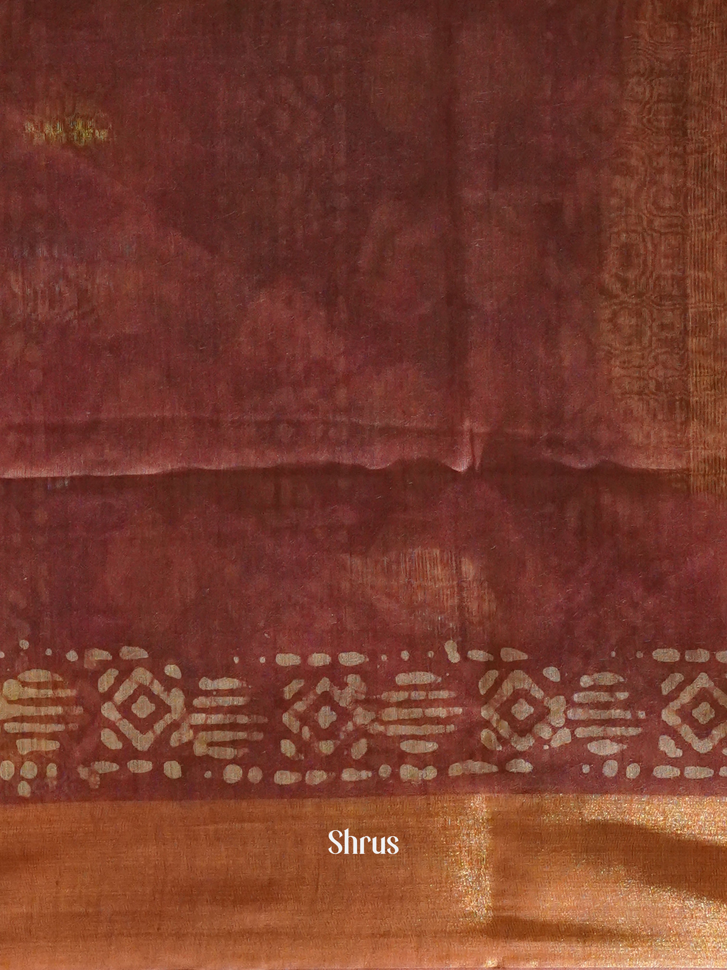 Black & Maroon - Bhatik Saree - Shop on ShrusEternity.com