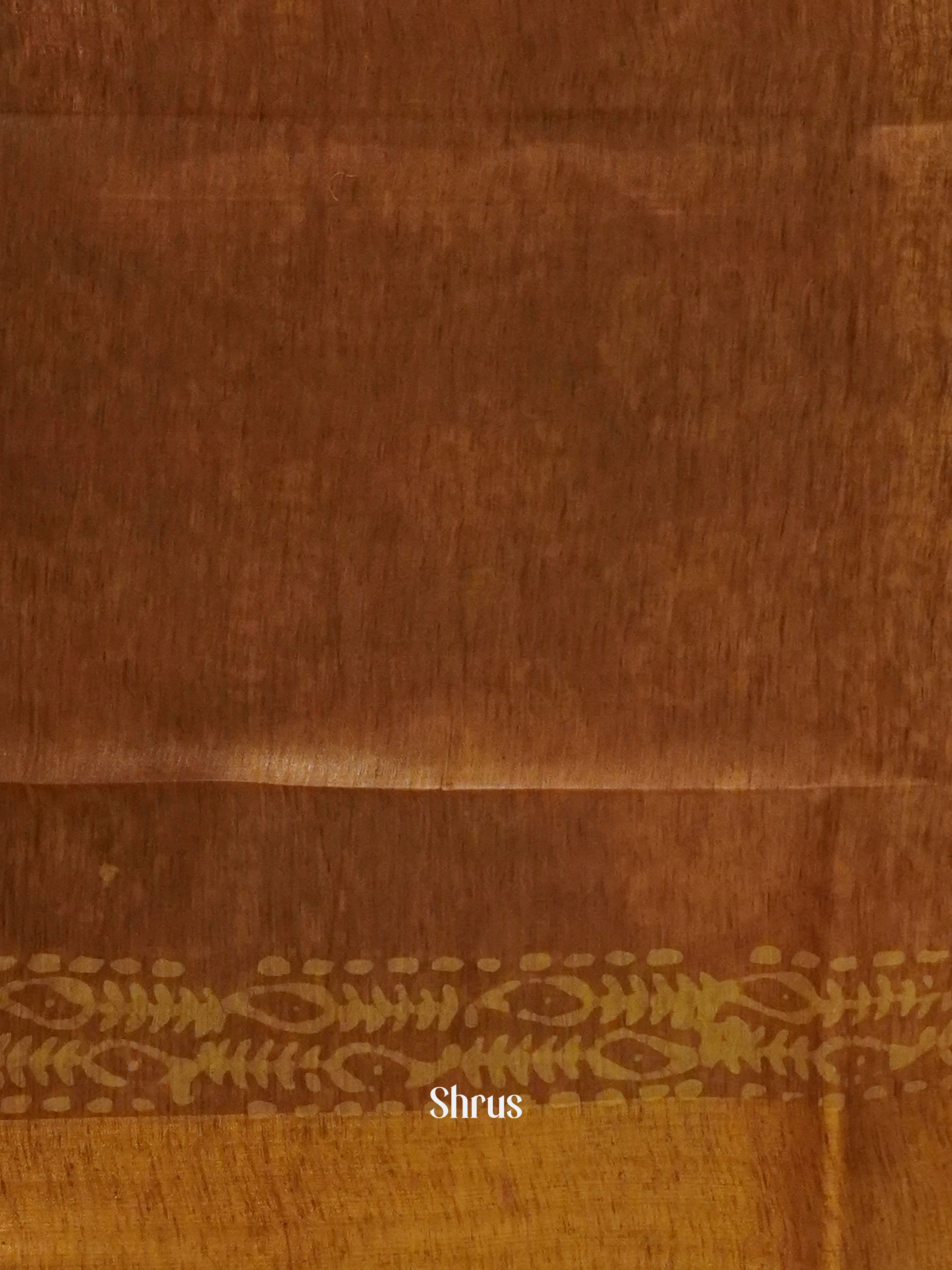 Coffee Brown & Brown- Bhatik Saree - Shop on ShrusEternity.com