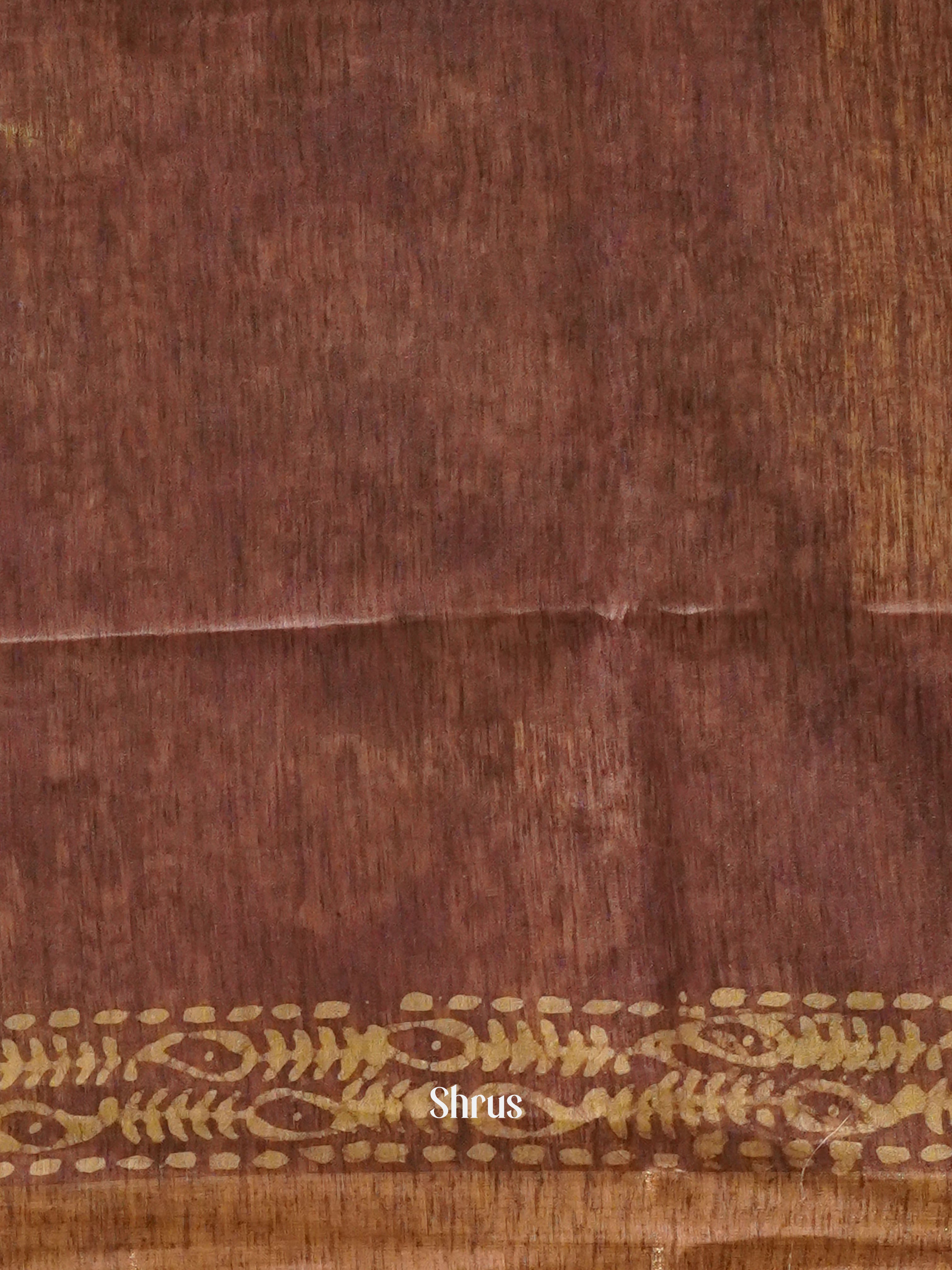 Pink & Brown - Bhatik Saree - Shop on ShrusEternity.com