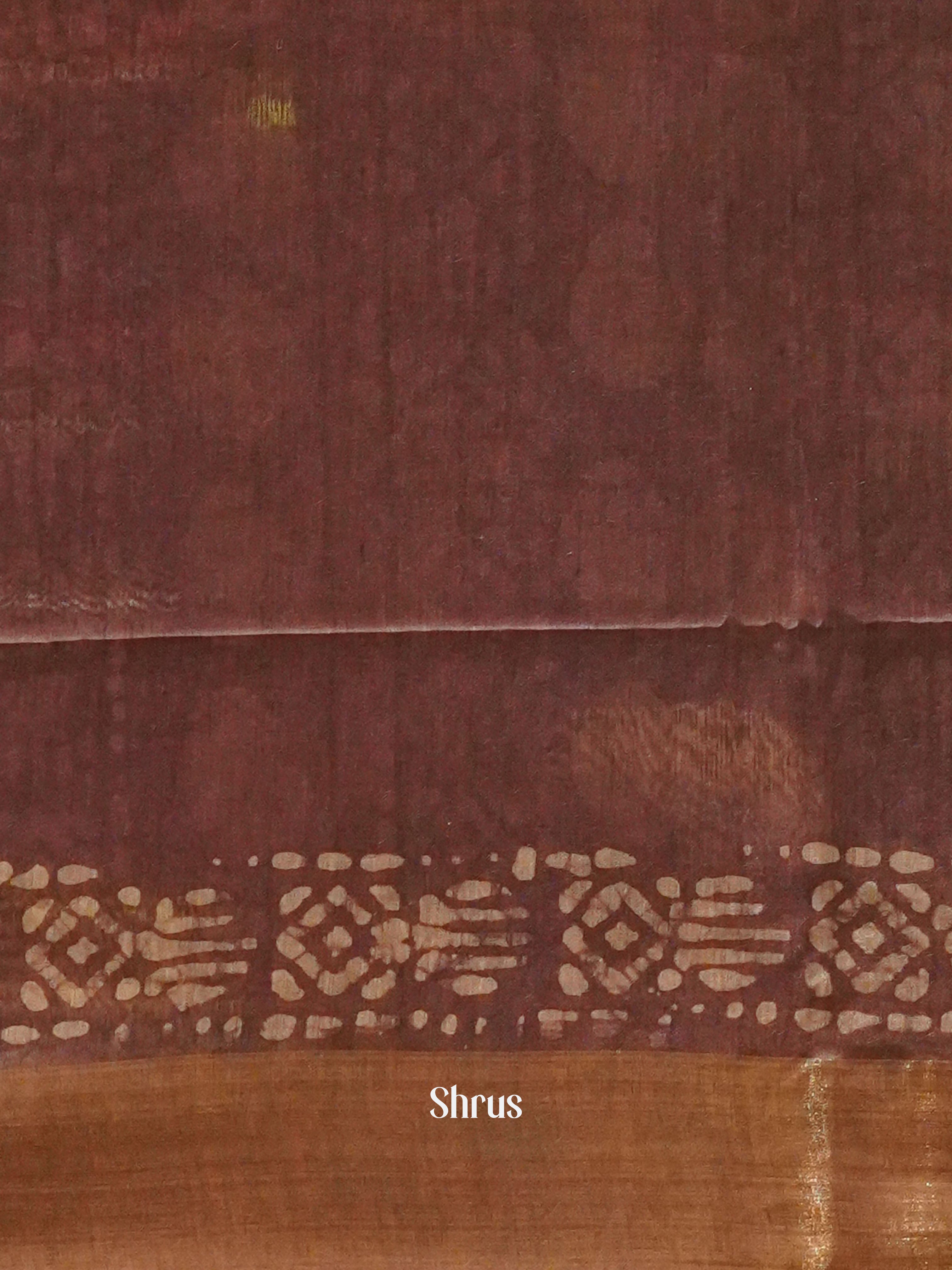 Pink & Brown - Bhatik Saree - Shop on ShrusEternity.com
