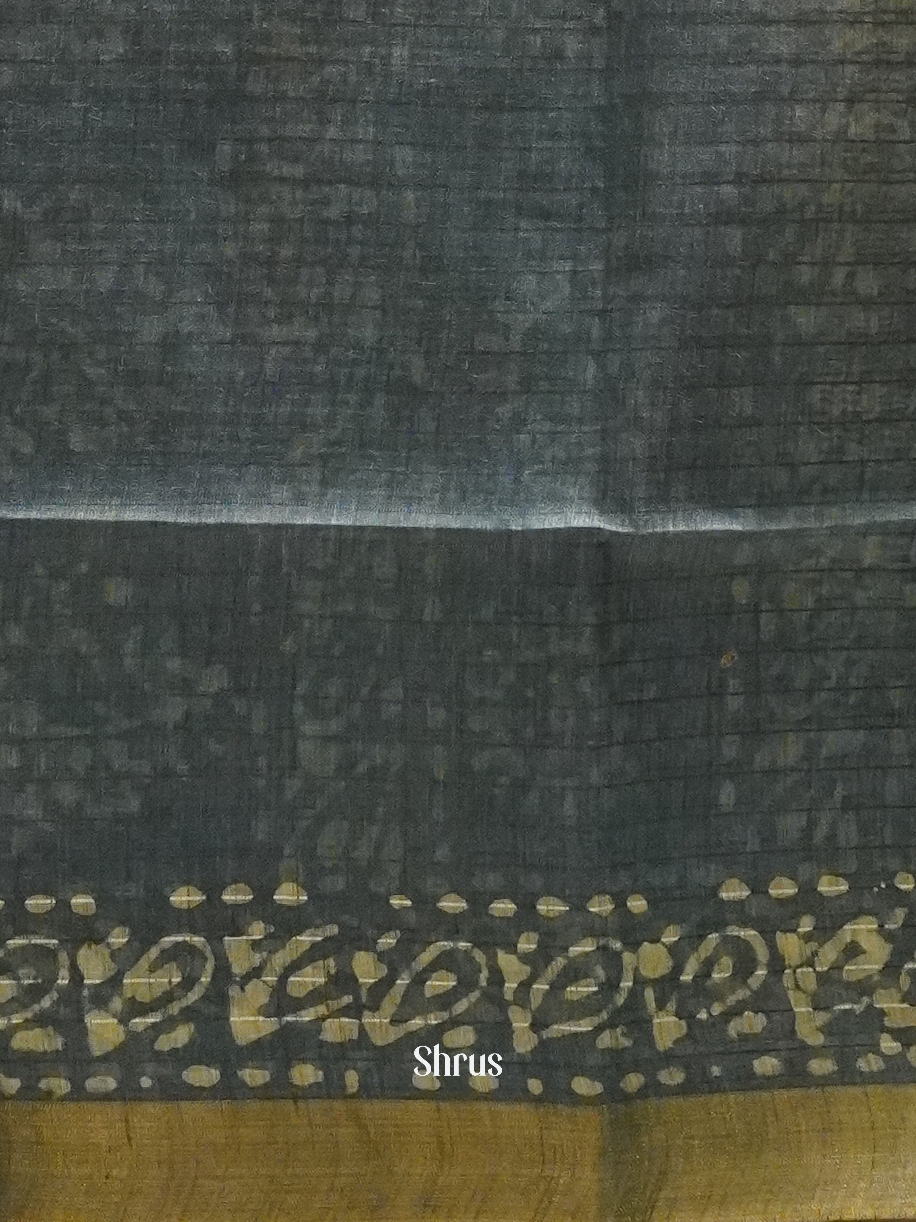 Black& Blue - Bhatik Saree - Shop on ShrusEternity.com