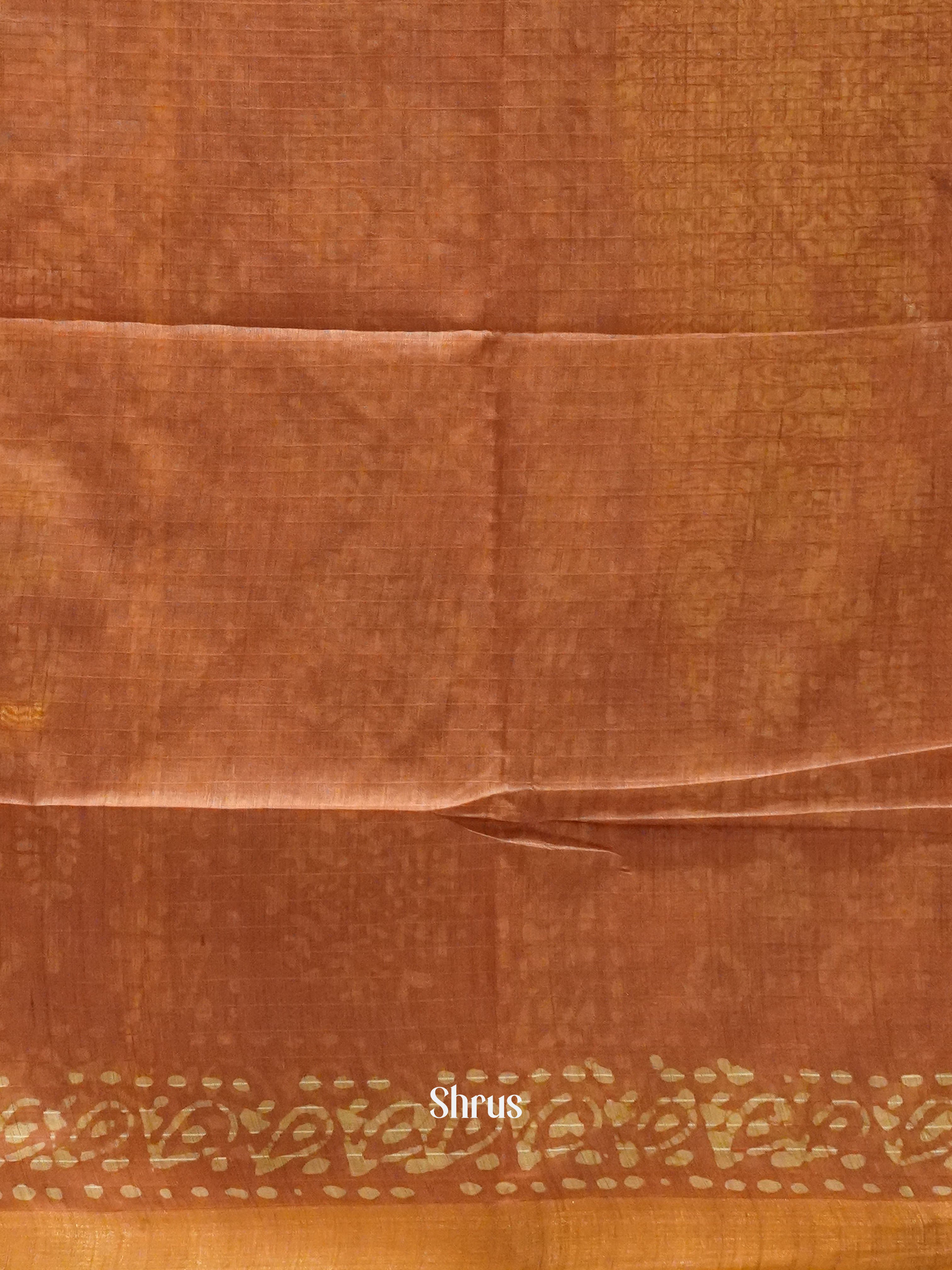 Dark & Light Brown - Bhatik Saree - Shop on ShrusEternity.com