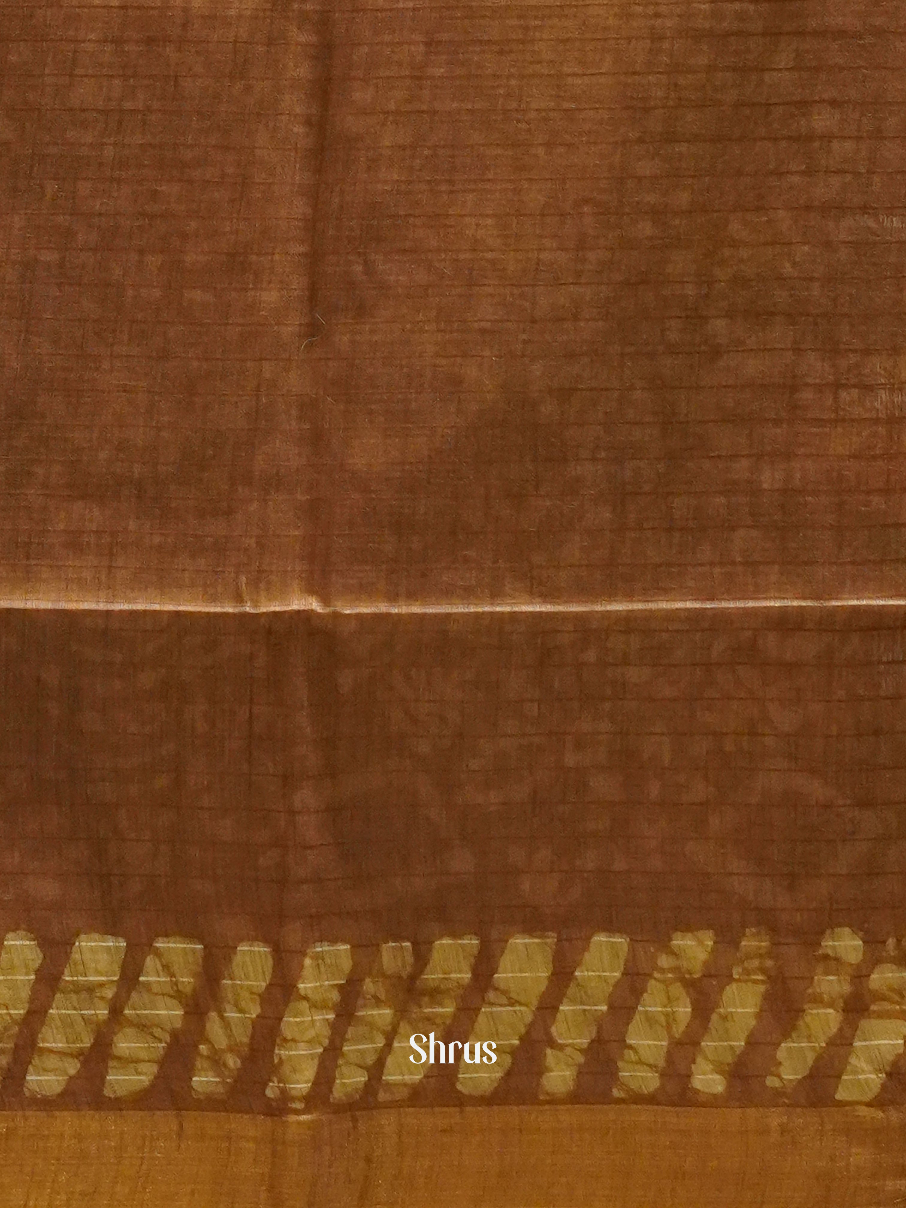 Dark & Light brown - Bhatik Saree - Shop on ShrusEternity.com