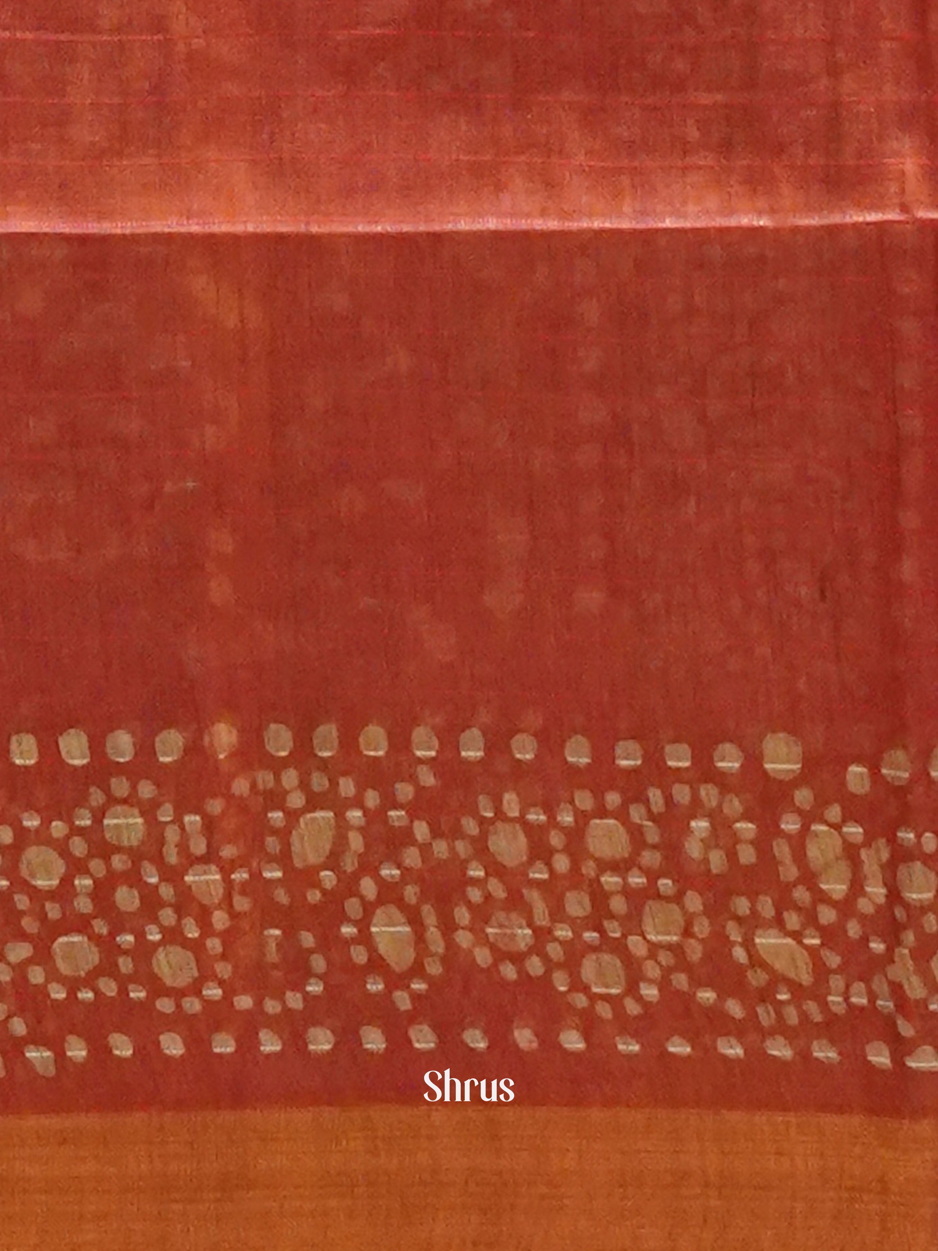 Blue & Red - Bhatik Saree - Shop on ShrusEternity.com