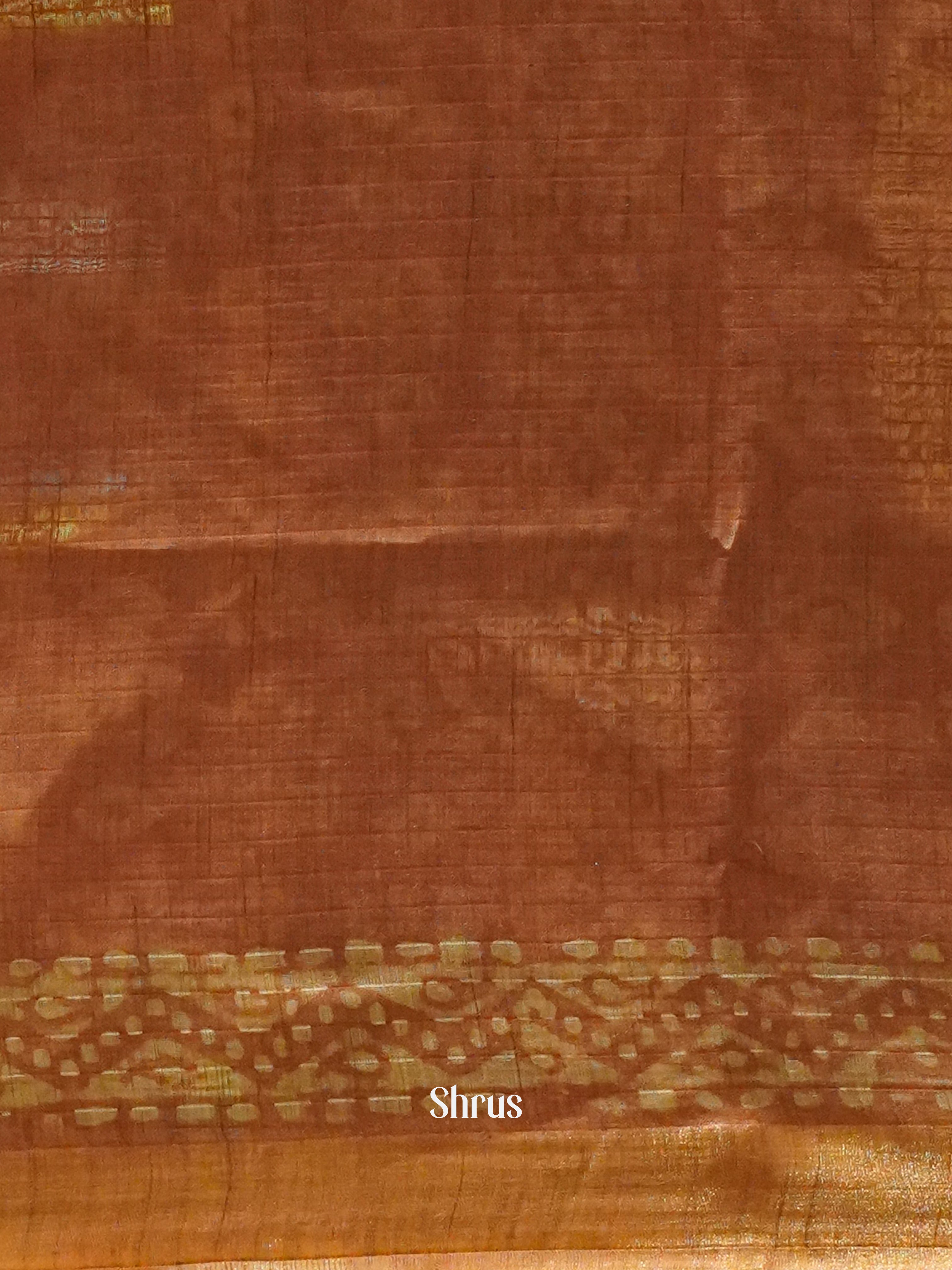 Dark Brown & Brown - Bhatik Saree - Shop on ShrusEternity.com