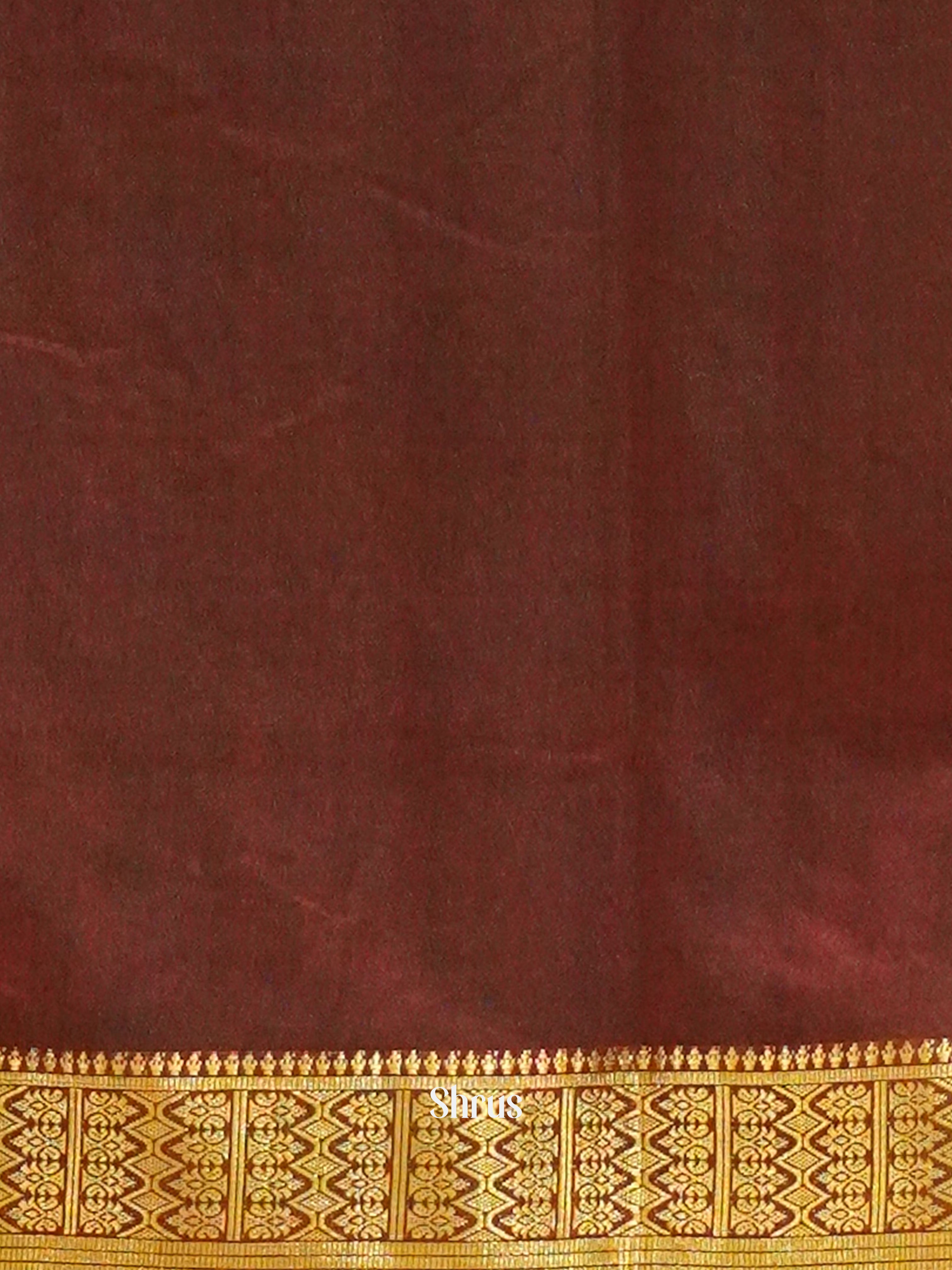 Black & Brown - Semi Patola Saree - Shop on ShrusEternity.com