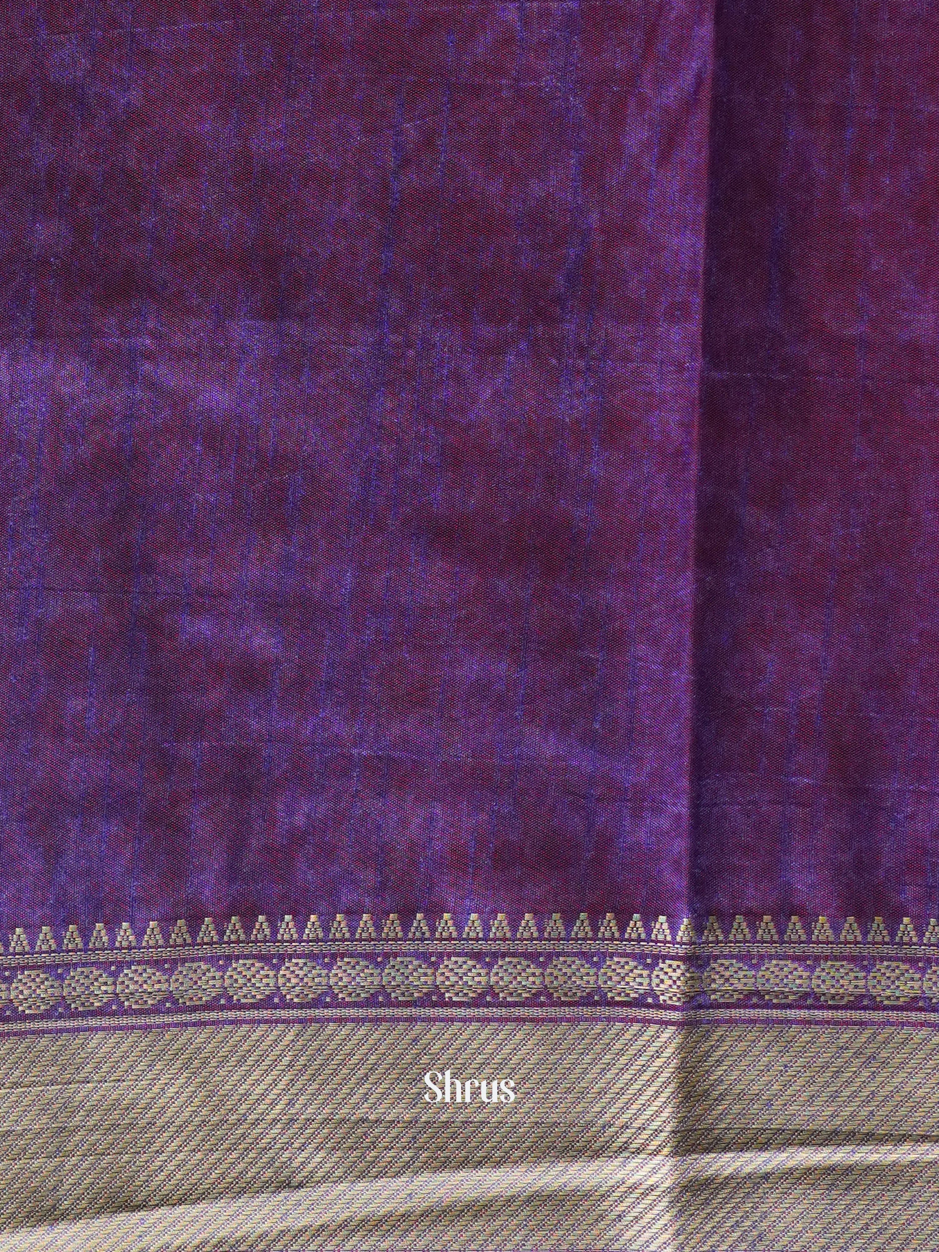 Pink & Purple - Semi Patola Saree - Shop on ShrusEternity.com