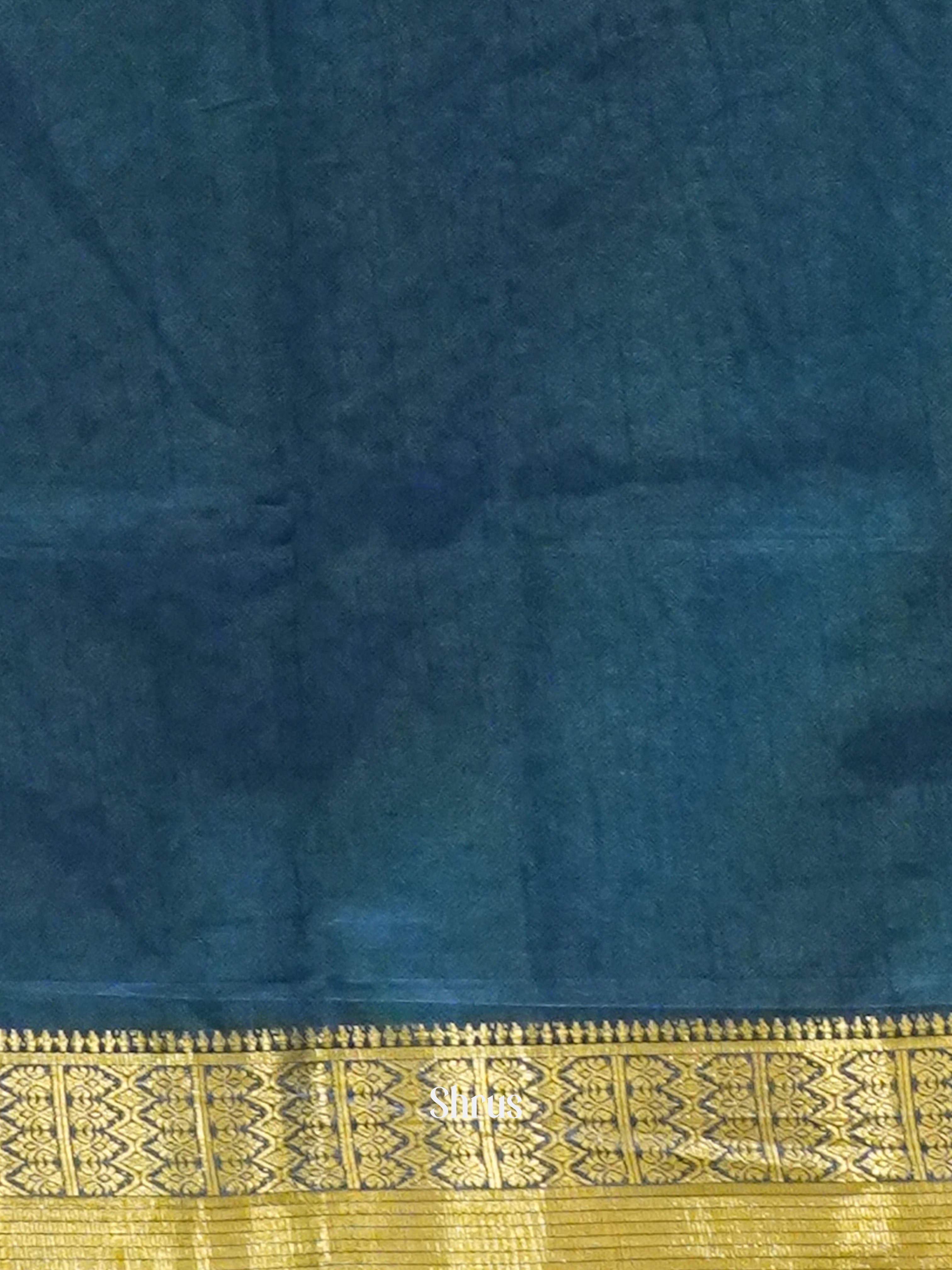 Green & Blue - Semi Patola Saree - Shop on ShrusEternity.com