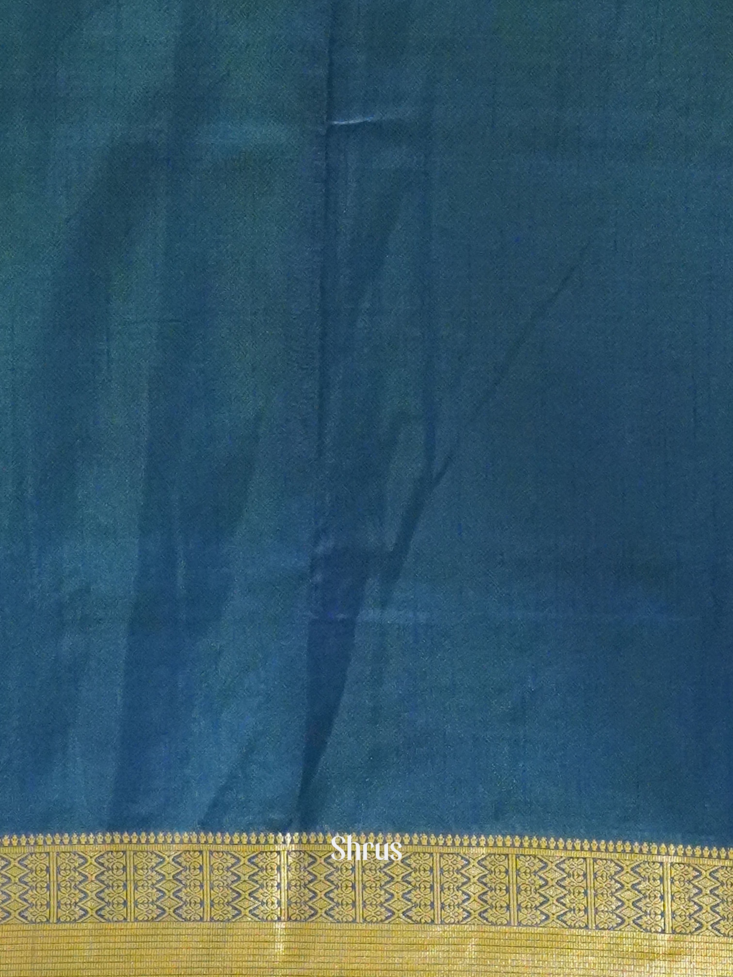 Green & Blue - Semi Patola Saree - Shop on ShrusEternity.com