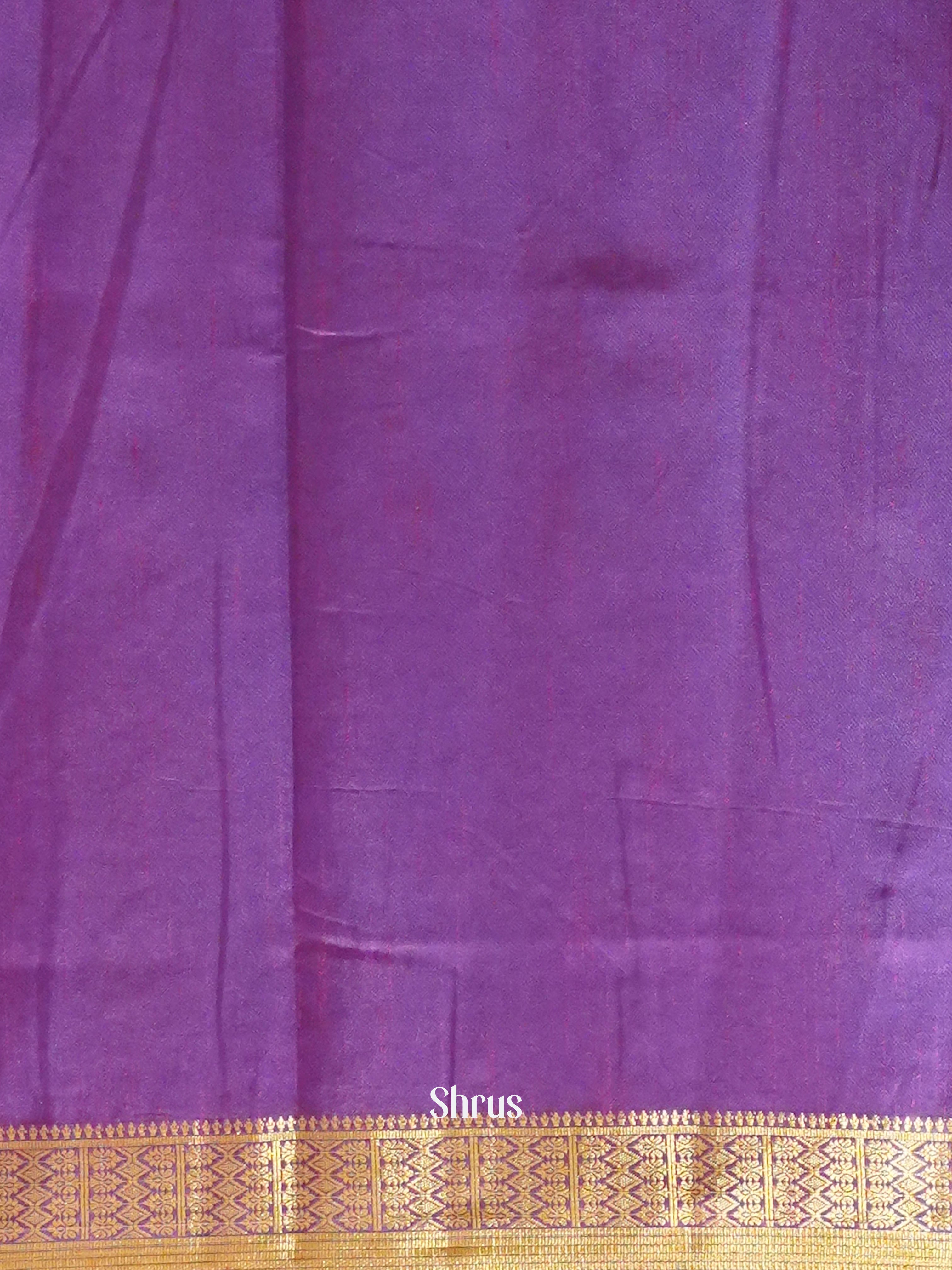 Blue & Purple - Semi Patola Saree - Shop on ShrusEternity.com