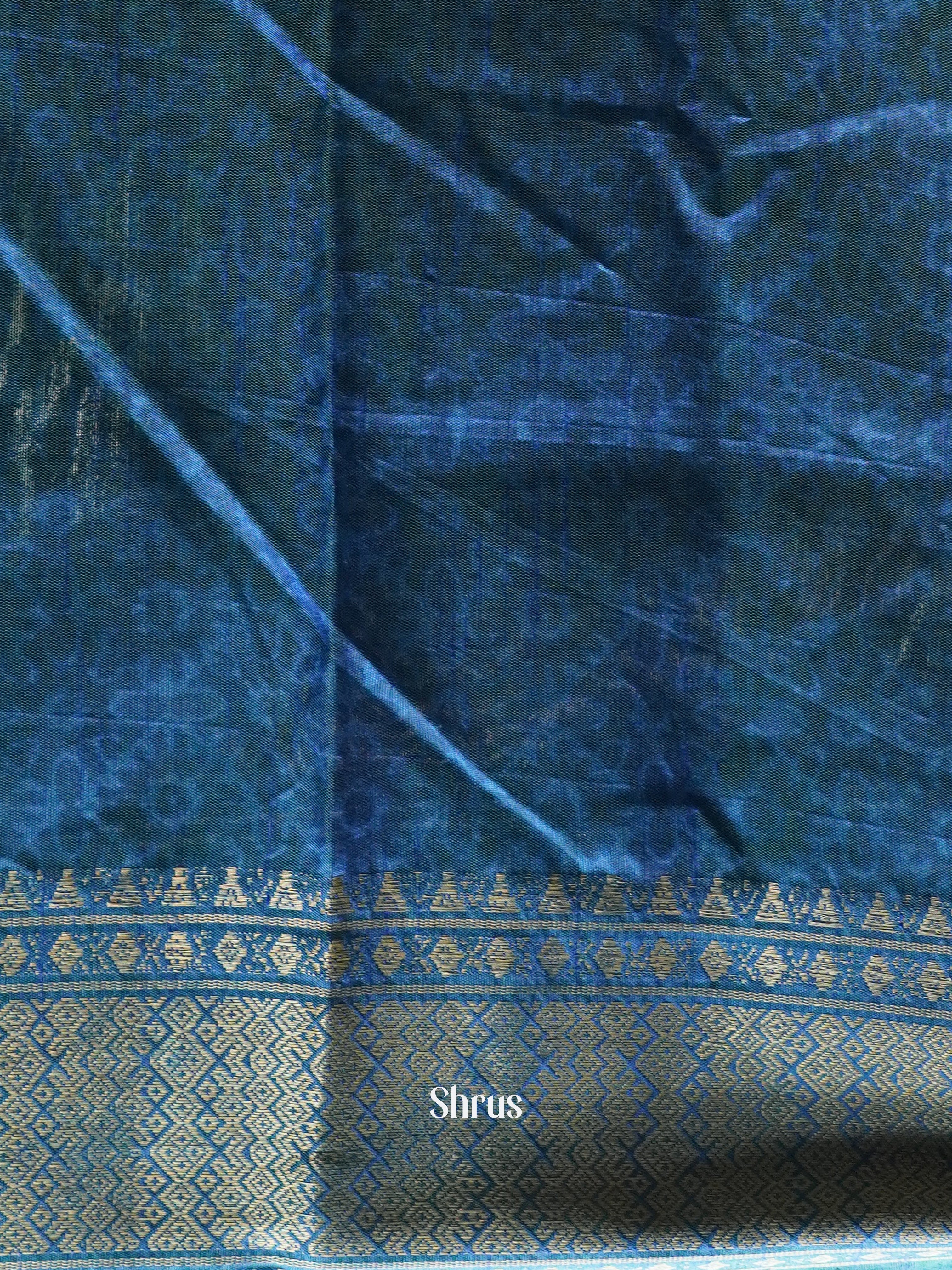 Green & Blue - Semi Patola Saree - Shop on ShrusEternity.com