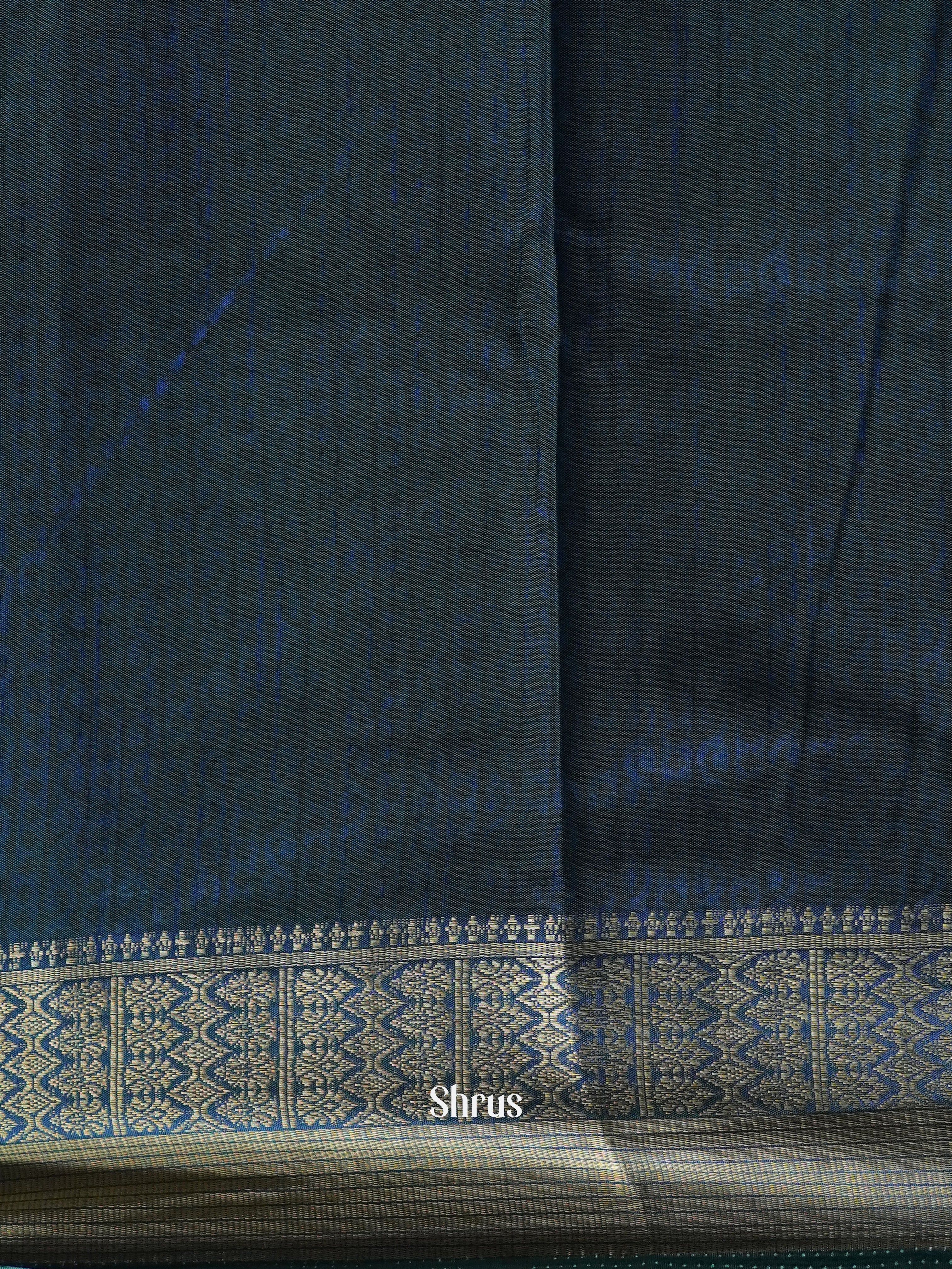 Green & Blue- Semi Patola Saree - Shop on ShrusEternity.com