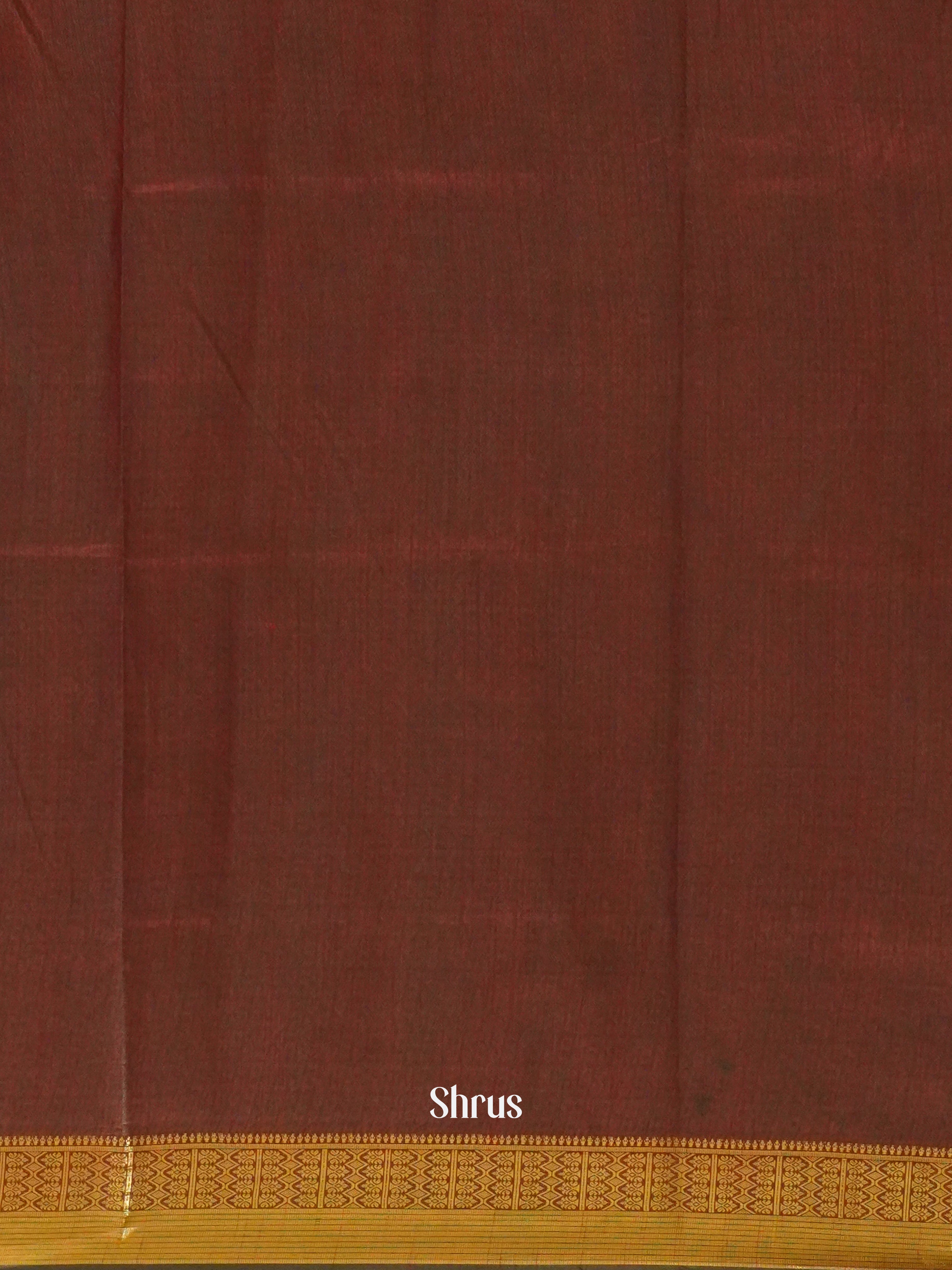 Green & Brown- Semi Patola Saree - Shop on ShrusEternity.com