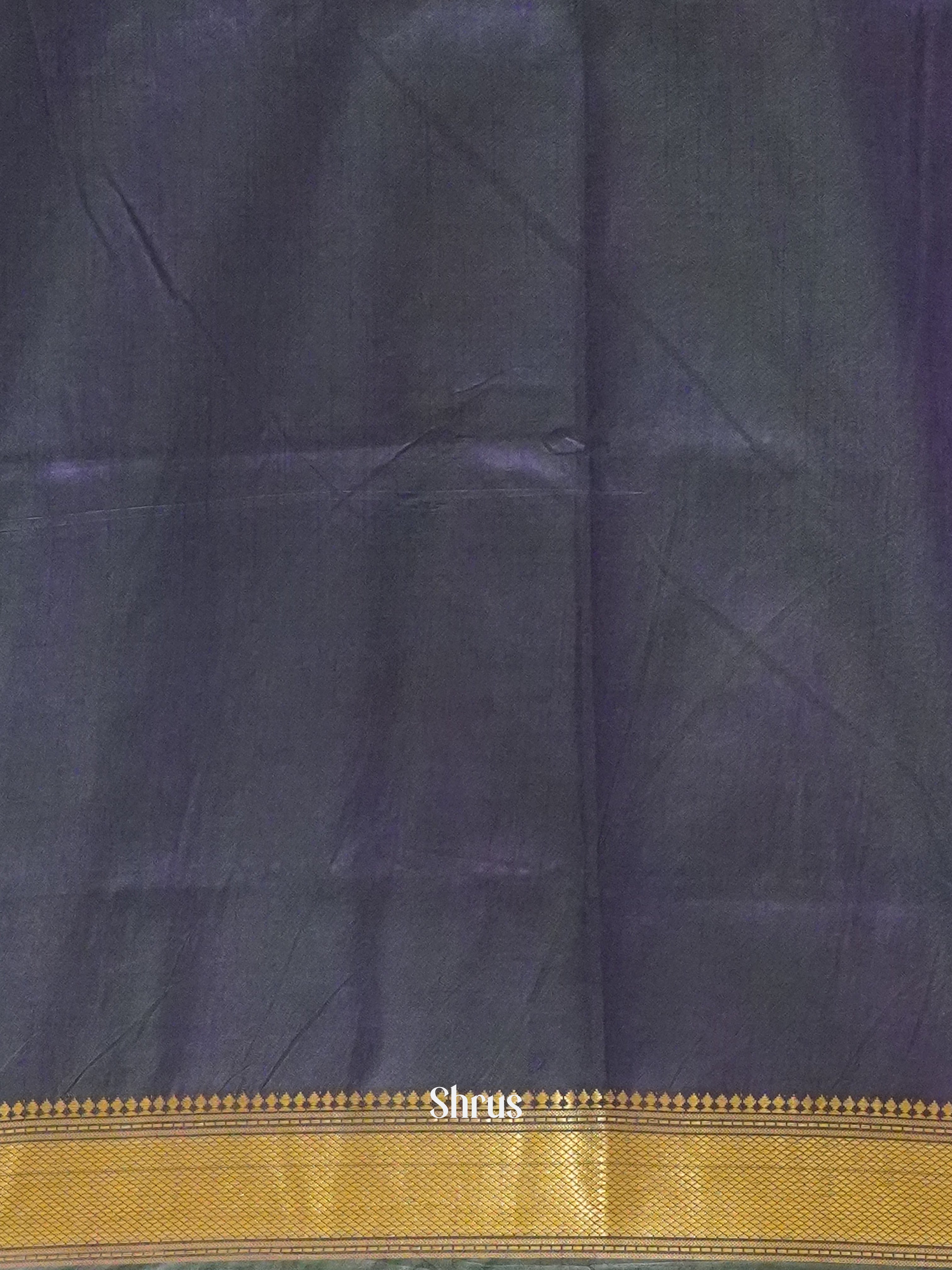 Blue & Purple - Semi Patola Saree - Shop on ShrusEternity.com