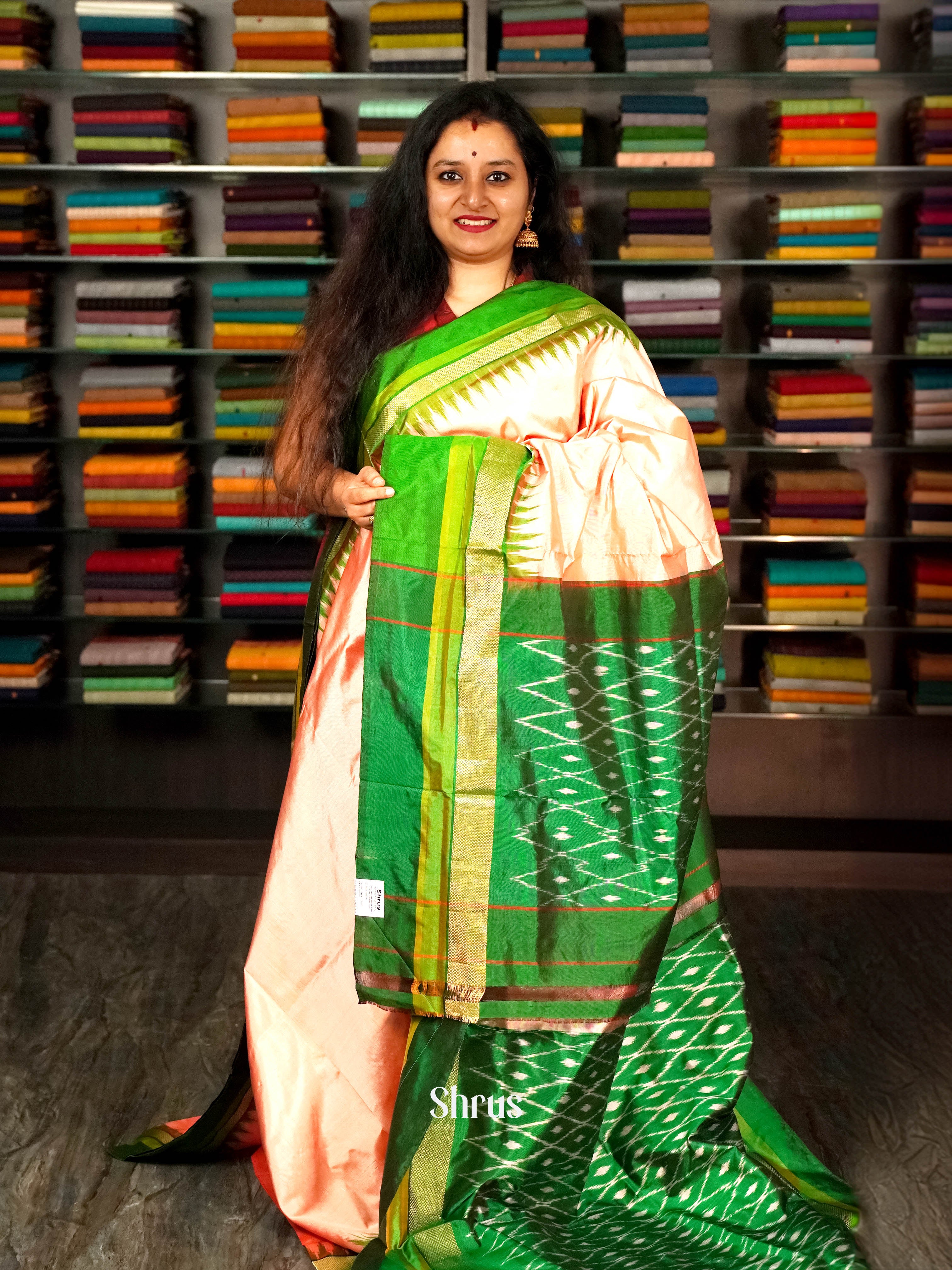 CGS27013 - Ikkat Silk saree - Shop on ShrusEternity.com